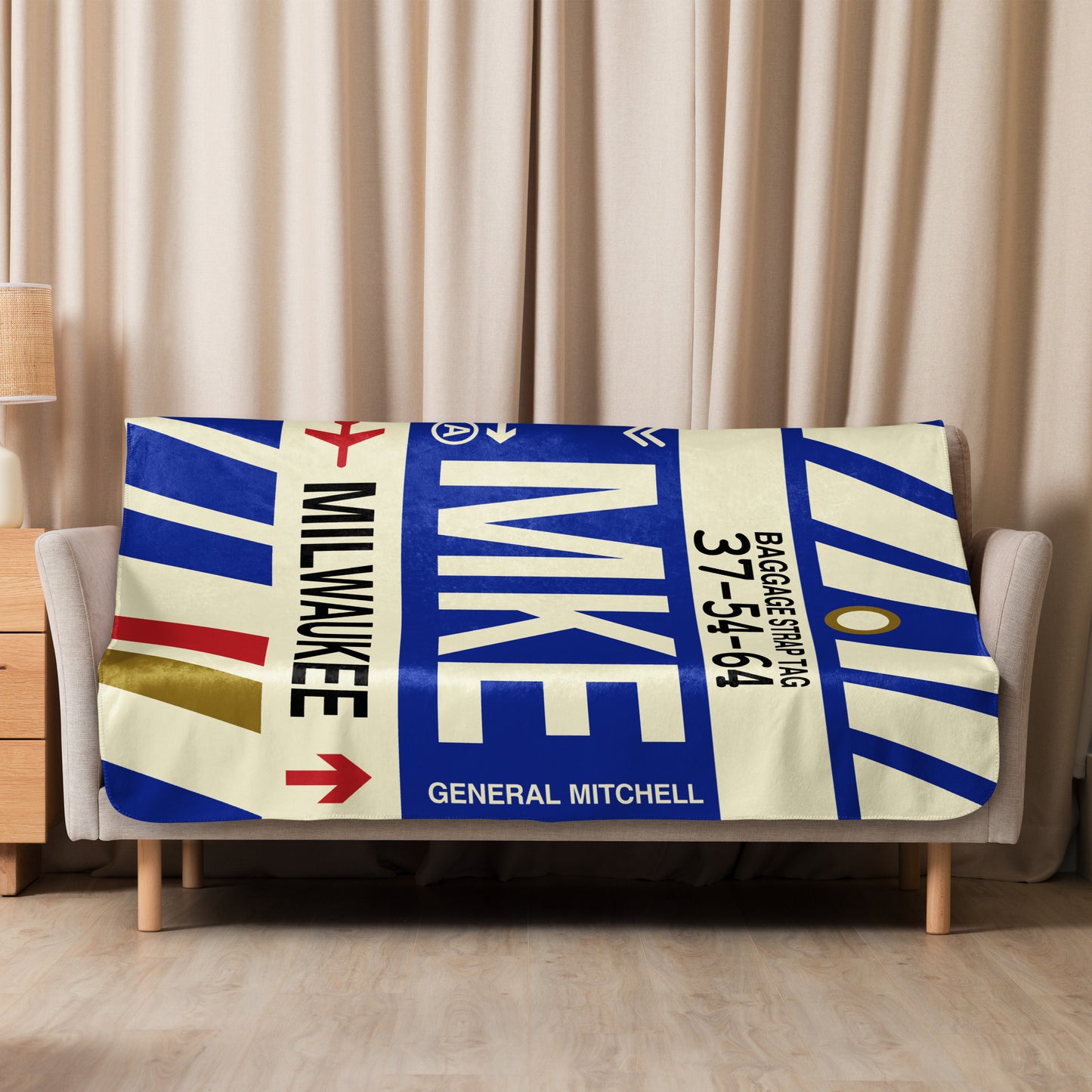 Travel Gift Sherpa Blanket • MKE Milwaukee • YHM Designs - Image 08