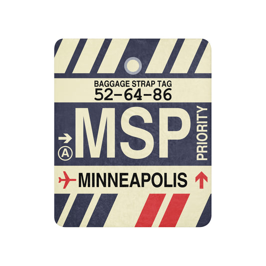 Travel-Themed Sherpa Blanket • MSP Minneapolis • YHM Designs - Image 01