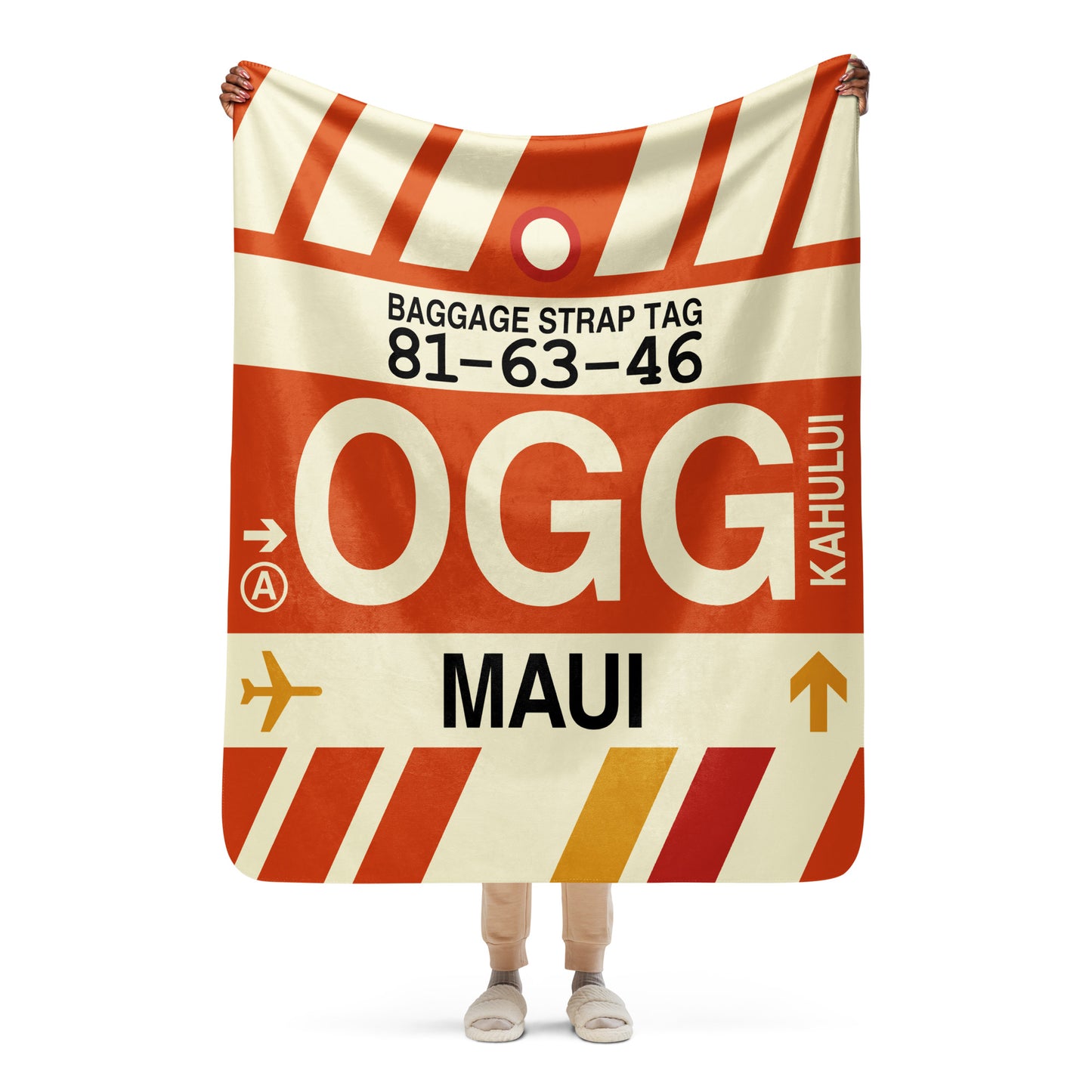 Travel Gift Sherpa Blanket • OGG Maui • YHM Designs - Image 05