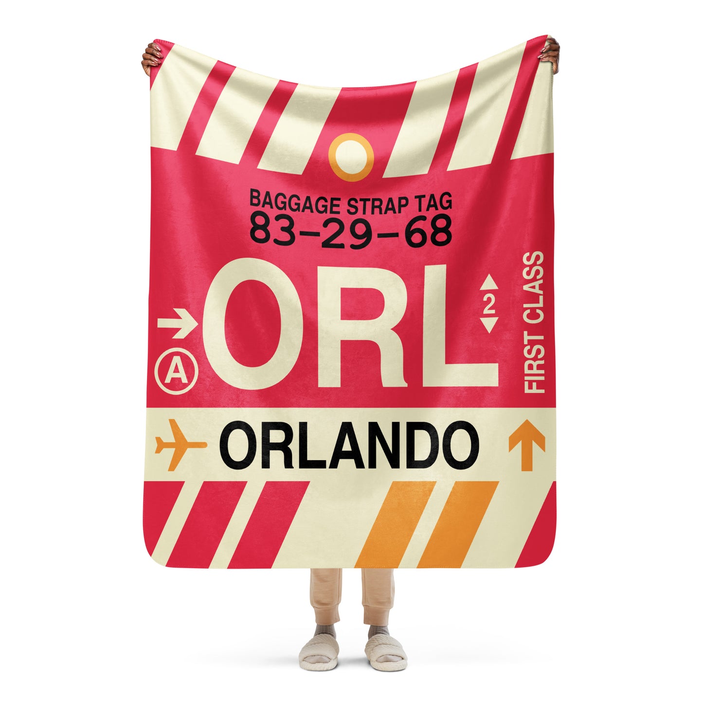 Travel Gift Sherpa Blanket • ORL Orlando • YHM Designs - Image 05