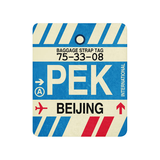 Travel Gift Sherpa Blanket • PEK Beijing • YHM Designs - Image 01
