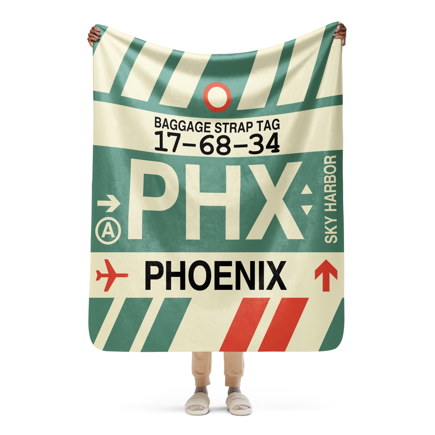 Travel Gift Sherpa Blanket • PHL Philadelphia • YHM Designs - Image 05