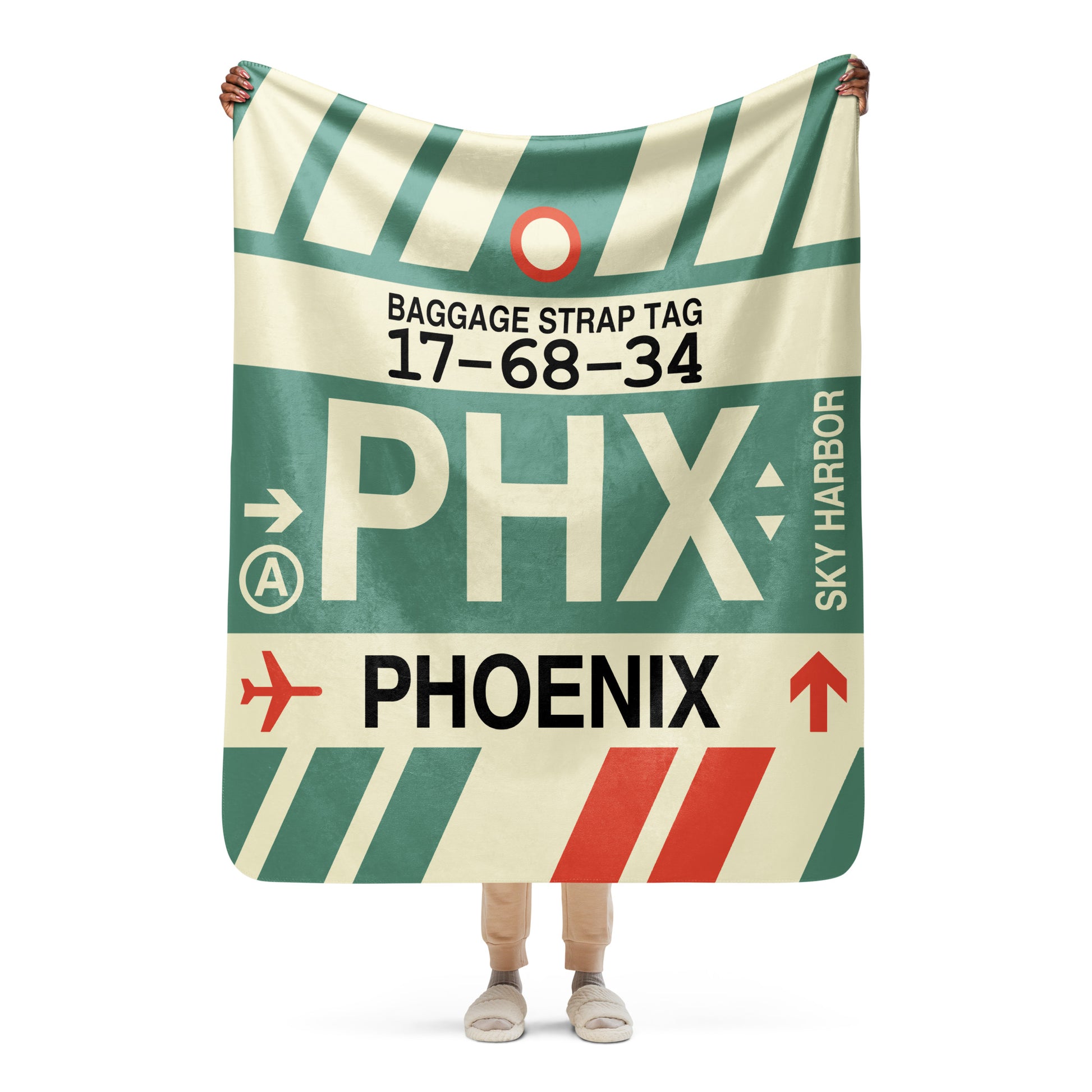 Travel Gift Sherpa Blanket • PHL Philadelphia Souvenir • YHM Designs - Image 05
