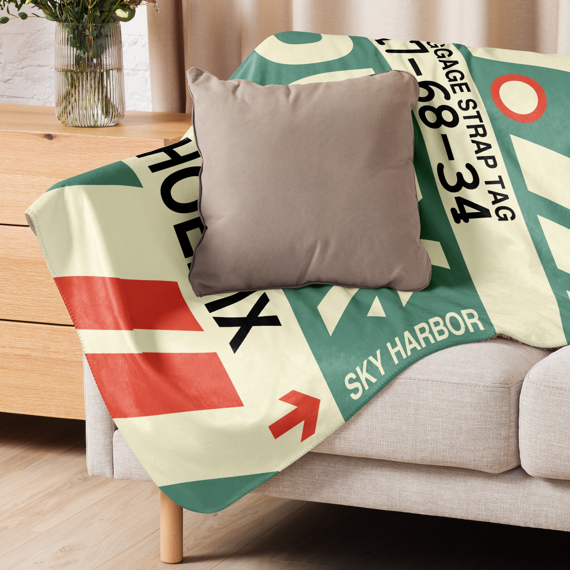 Travel Gift Sherpa Blanket • PHL Philadelphia • YHM Designs - Image 06