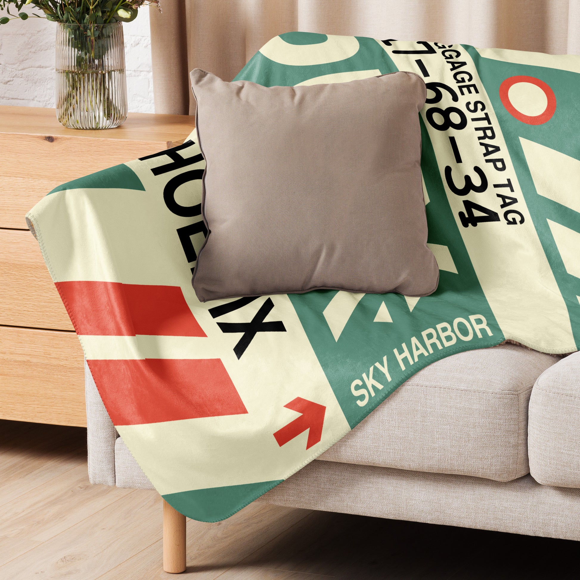 Travel Gift Sherpa Blanket • PHL Philadelphia Souvenir • YHM Designs - Image 06