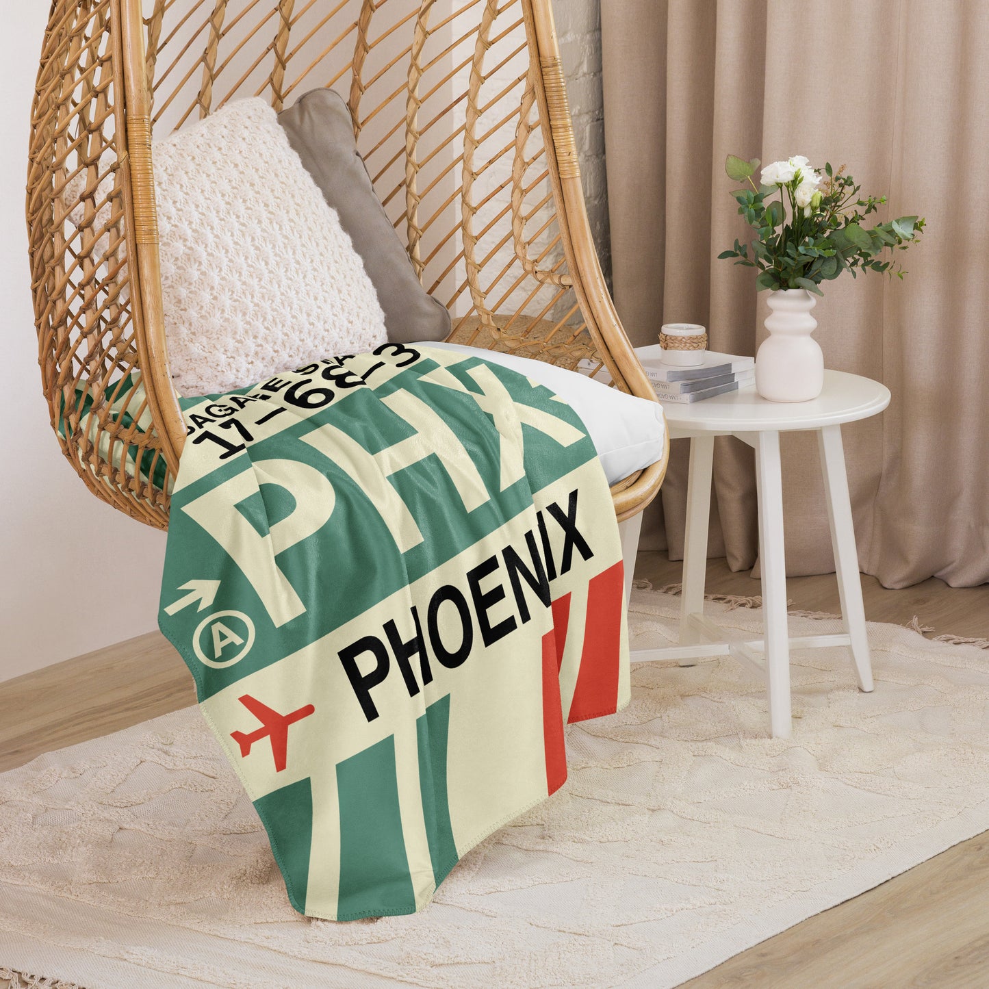 Travel Gift Sherpa Blanket • PHL Philadelphia Souvenir • YHM Designs - Image 07