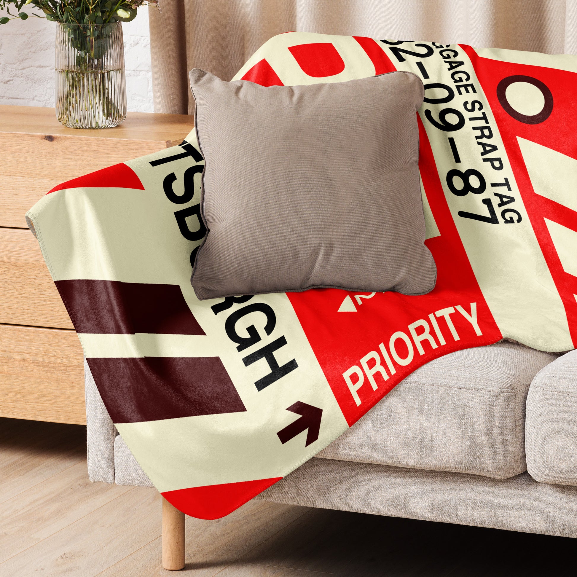 Travel Gift Sherpa Blanket • PIT Pittsburgh Souvenir • YHM Designs - Image 06