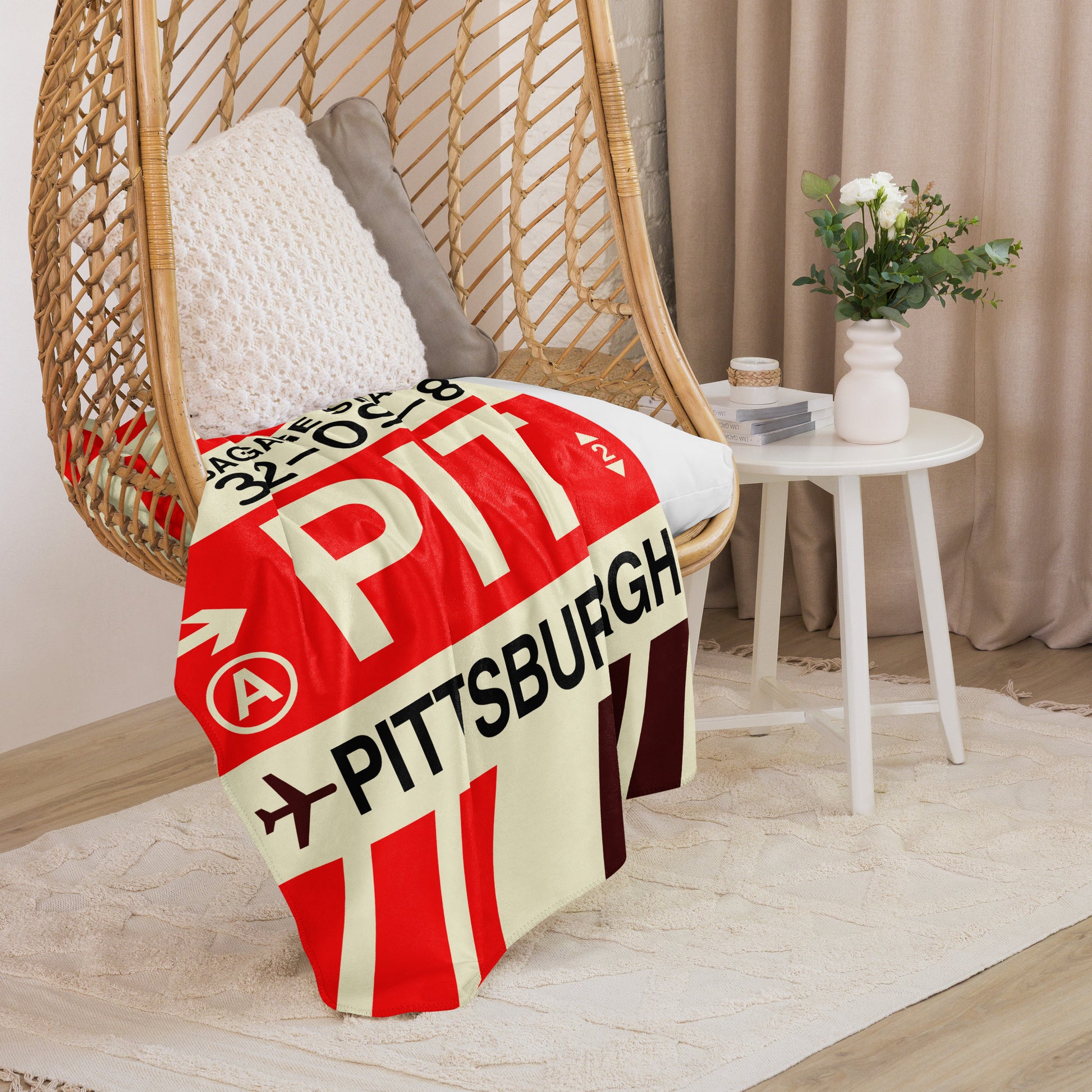 Travel Gift Sherpa Blanket • PIT Pittsburgh Souvenir • YHM Designs - Image 07