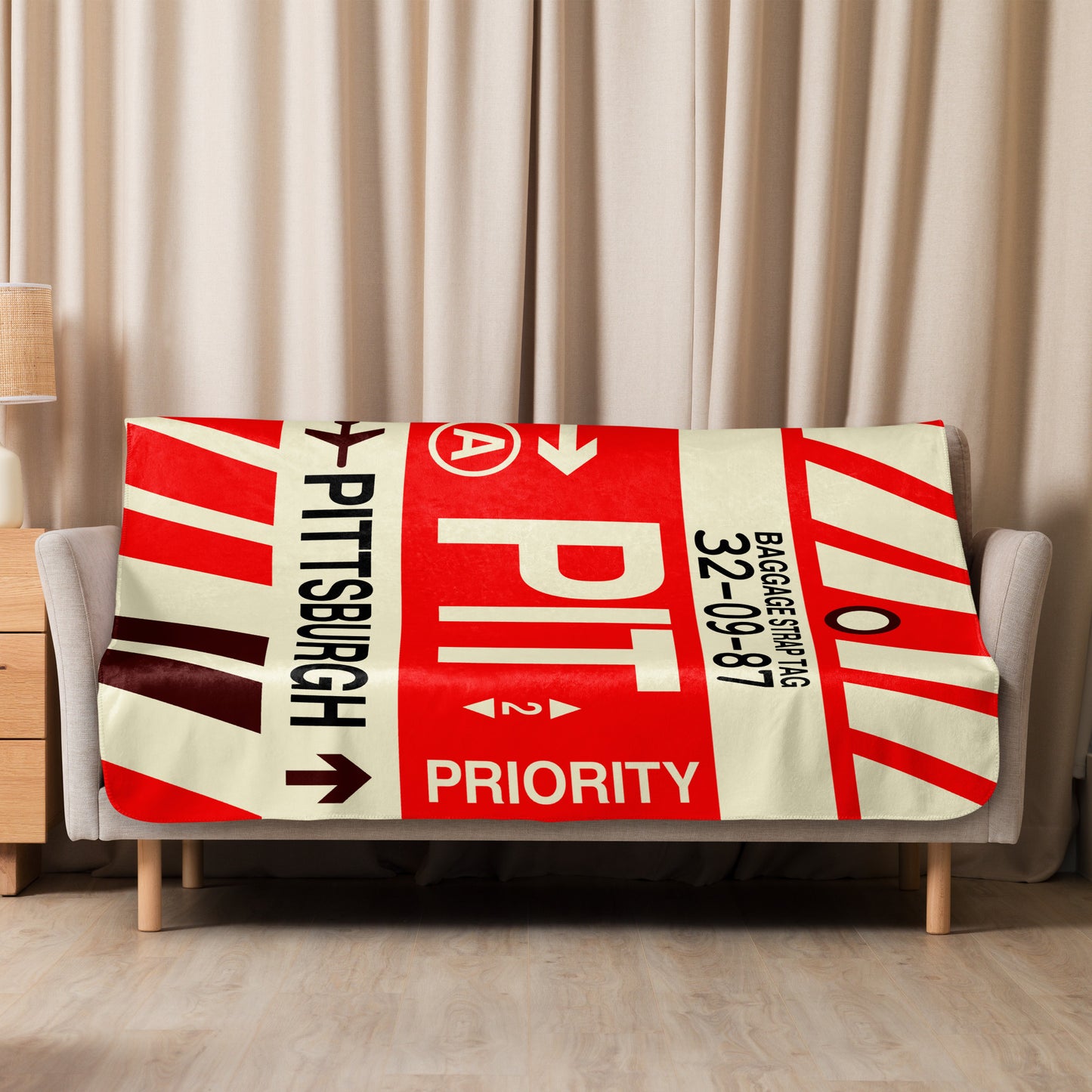 Travel Gift Sherpa Blanket • PIT Pittsburgh Souvenir • YHM Designs - Image 08
