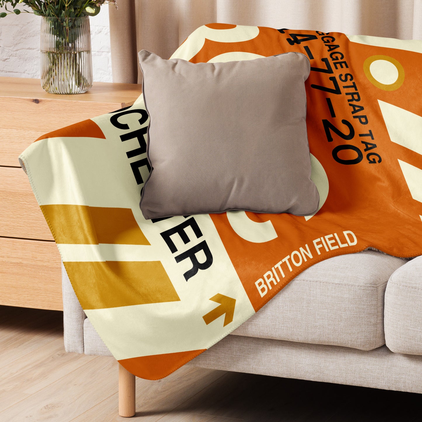 Travel Gift Sherpa Blanket • ROC Rochester • YHM Designs - Image 06