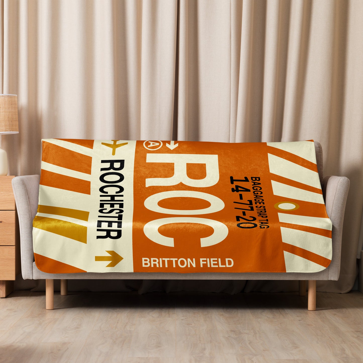 Travel Gift Sherpa Blanket • ROC Rochester • YHM Designs - Image 08