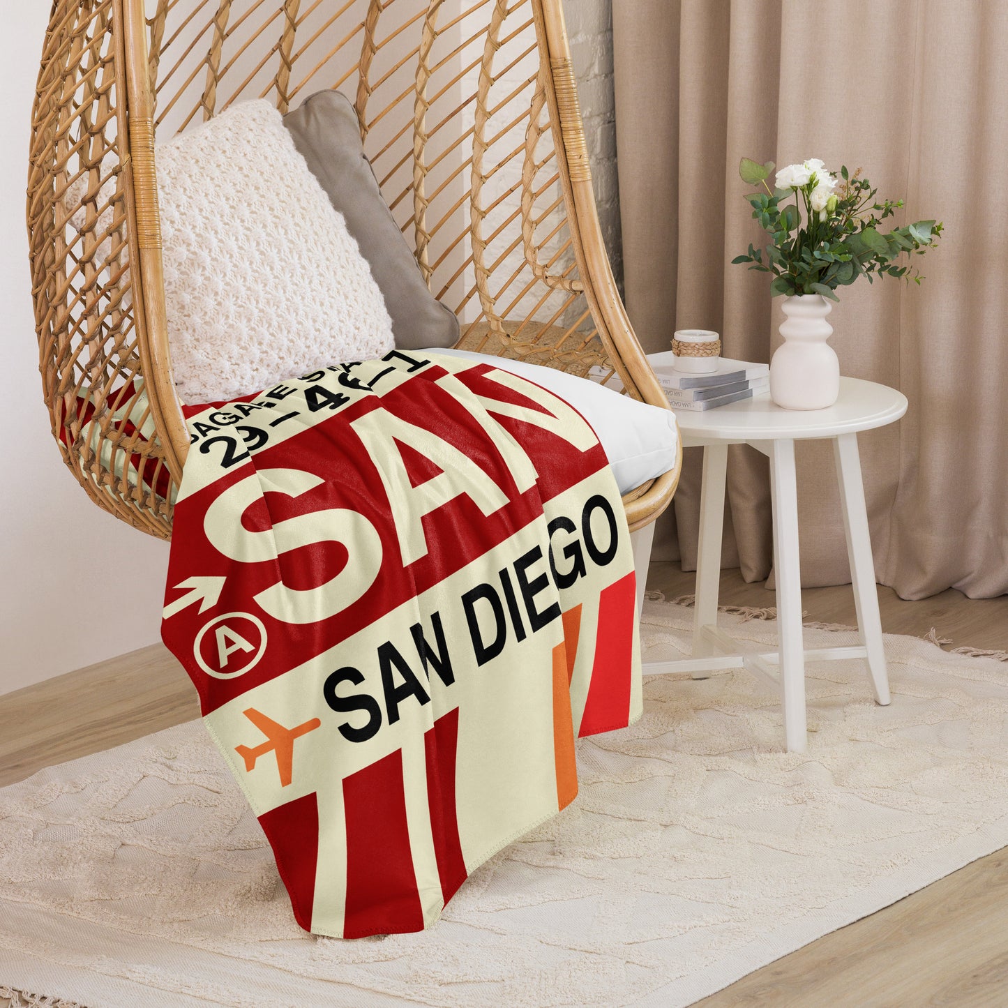 Travel Gift Sherpa Blanket • SAN San Diego • YHM Designs - Image 07