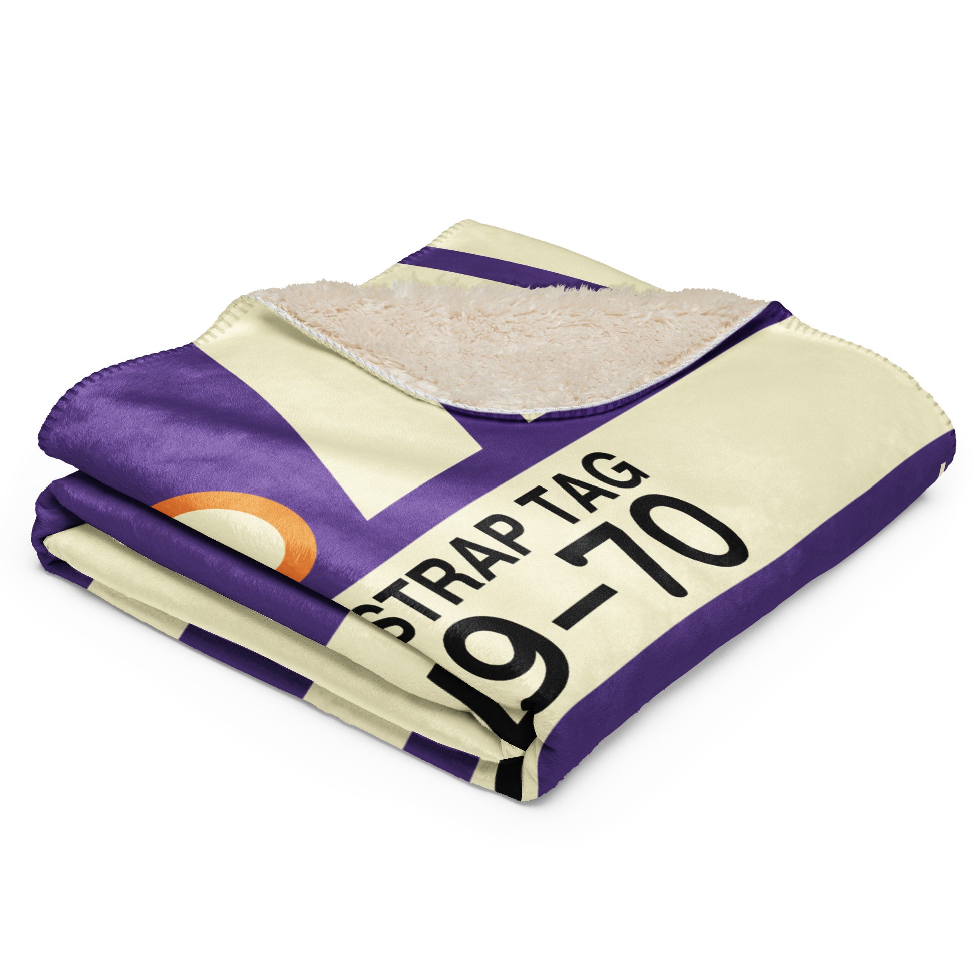 Travel Gift Sherpa Blanket • SFO San Francisco • YHM Designs - Image 03