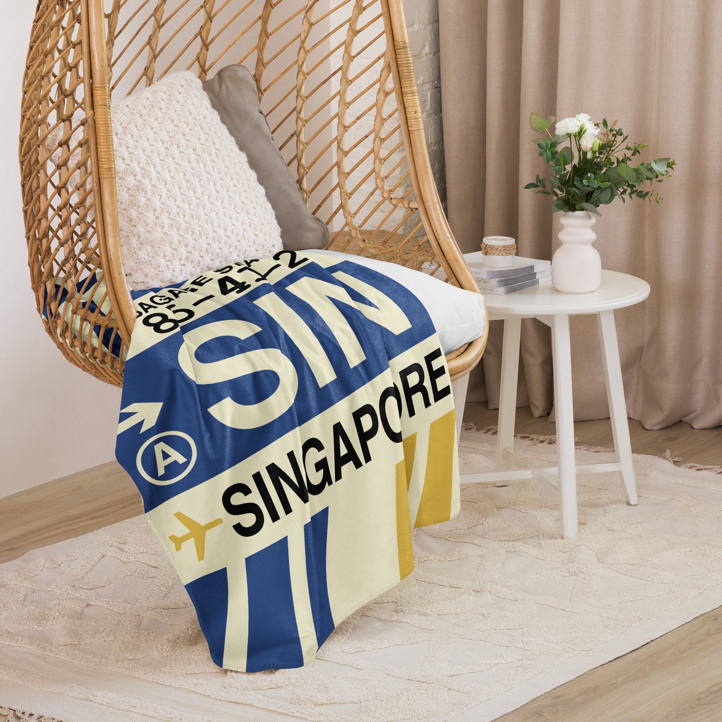 Travel Gift Sherpa Blanket • SIN Singapore • YHM Designs - Image 07
