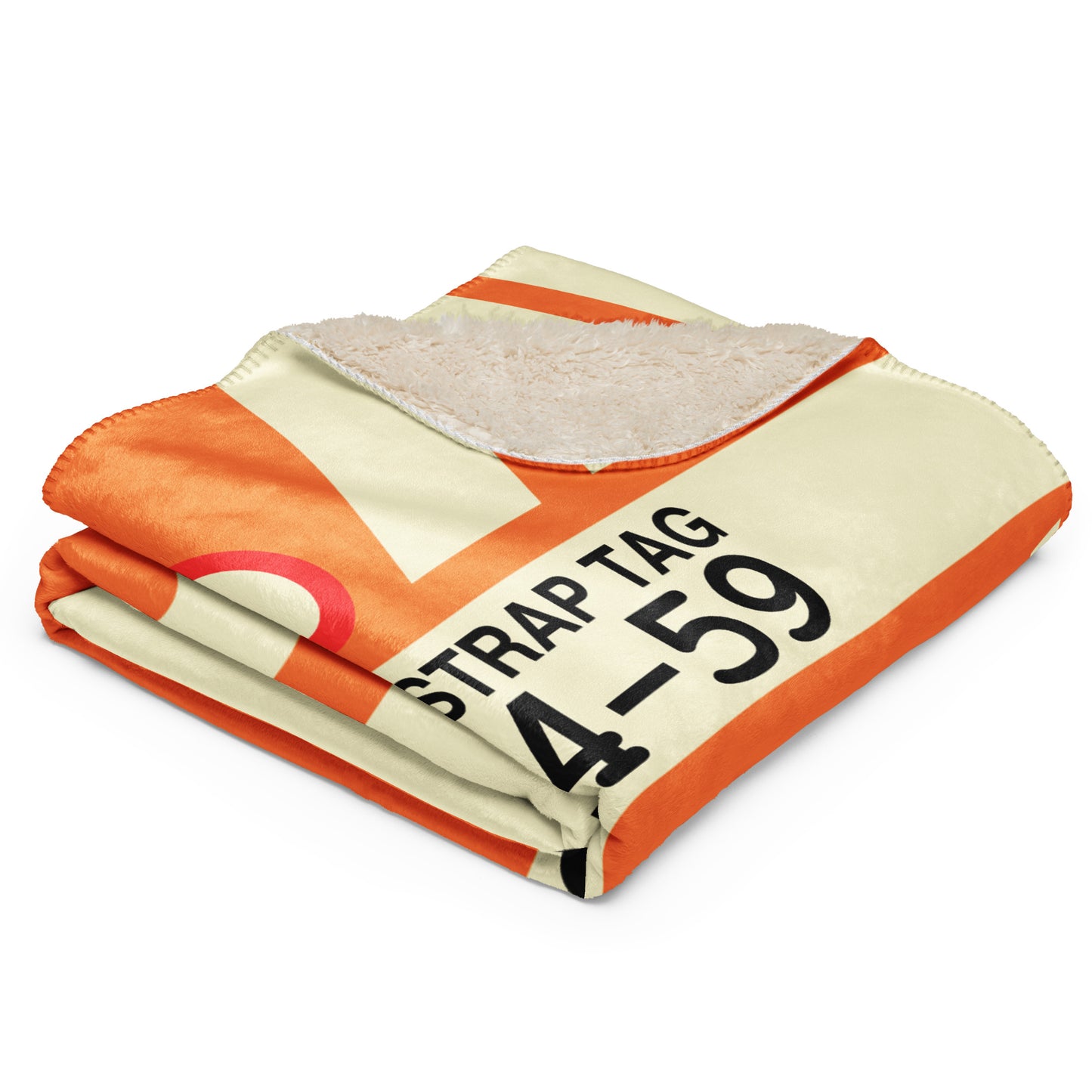 Travel Gift Sherpa Blanket • SJC San Jose • YHM Designs - Image 03