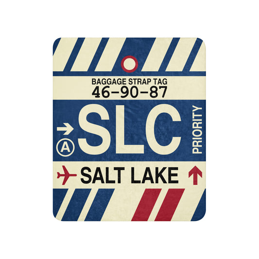 Travel Gift Sherpa Blanket • SLC Salt Lake City • YHM Designs - Image 01