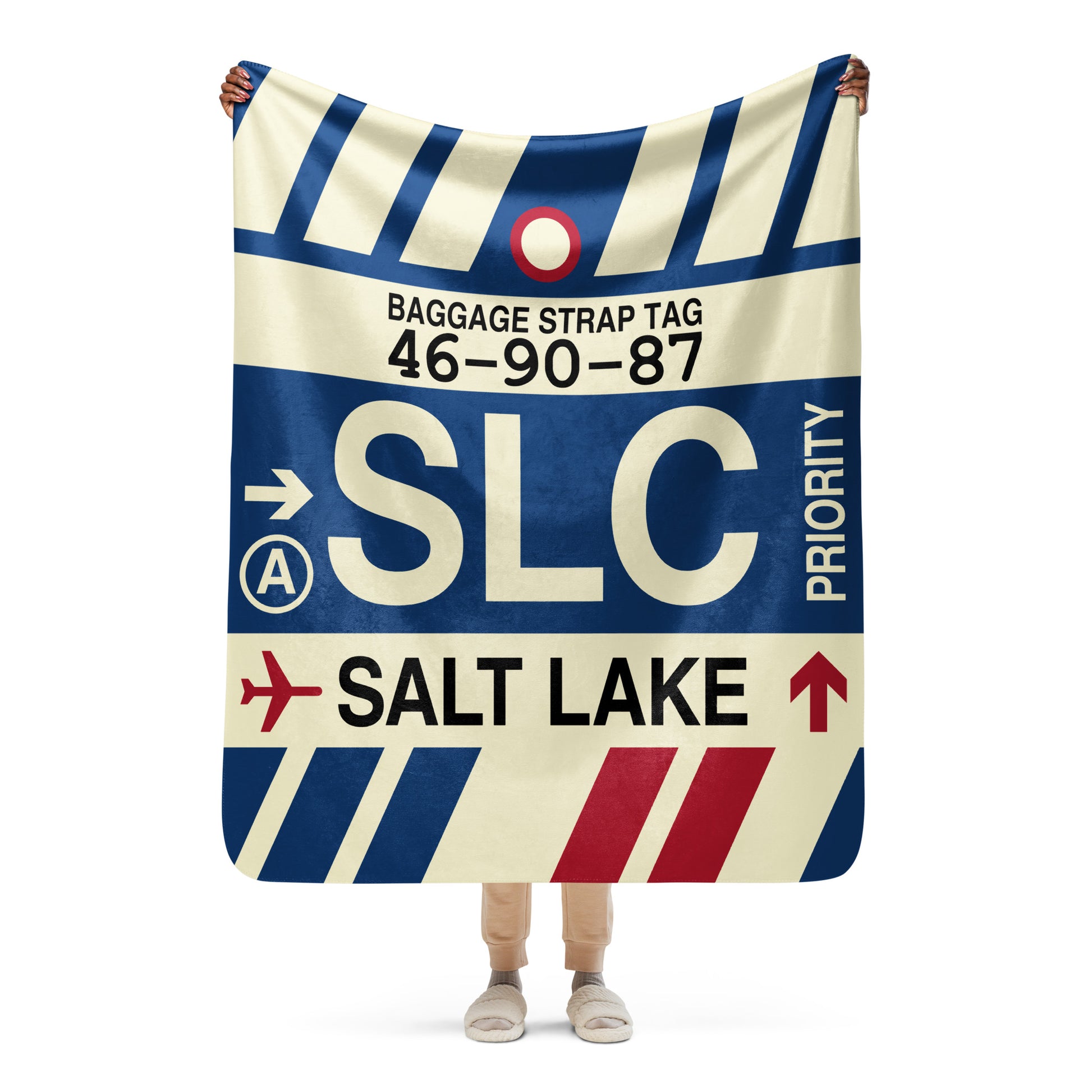 Travel Gift Sherpa Blanket • SLC Salt Lake City • YHM Designs - Image 05