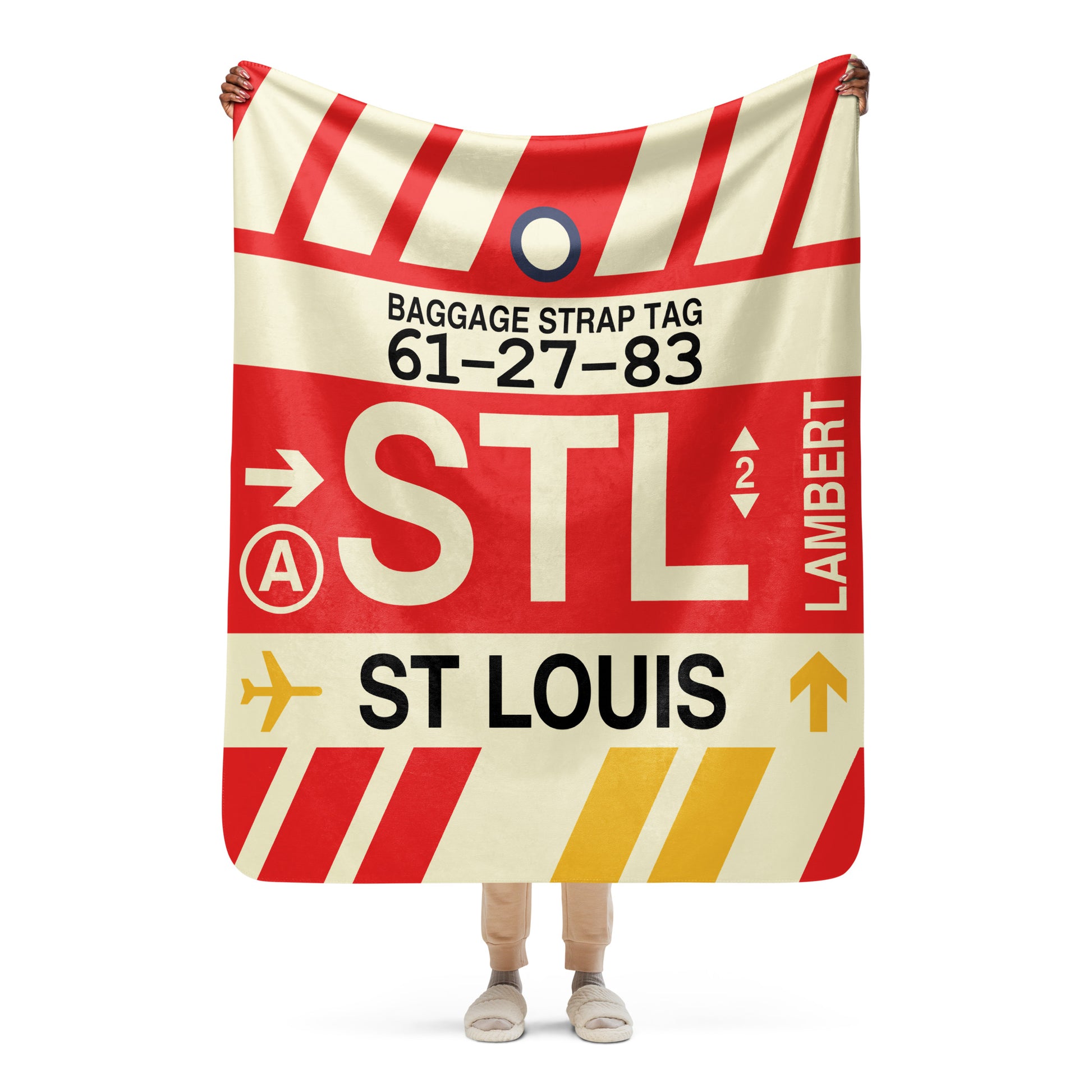 Travel Gift Sherpa Blanket • STL St. Louis • YHM Designs - Image 05