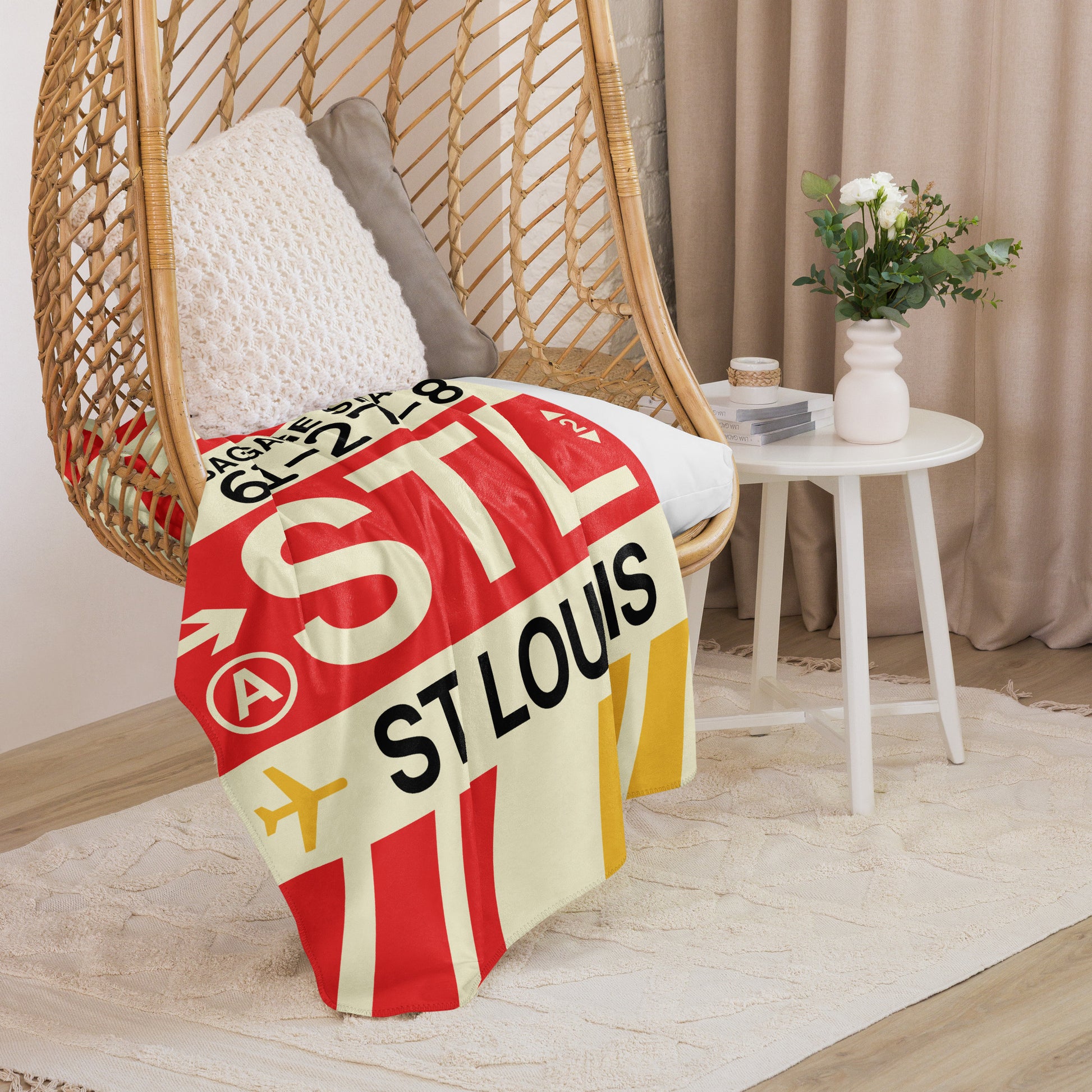 Travel Gift Sherpa Blanket • STL St. Louis • YHM Designs - Image 07