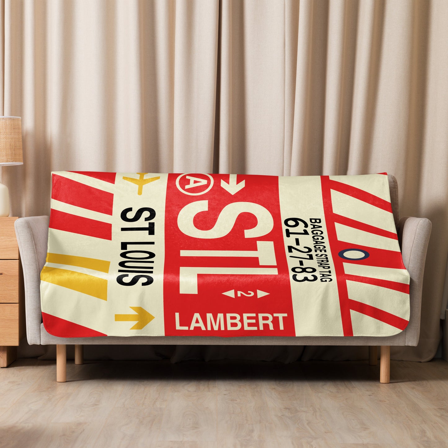 Travel Gift Sherpa Blanket • STL St. Louis • YHM Designs - Image 08