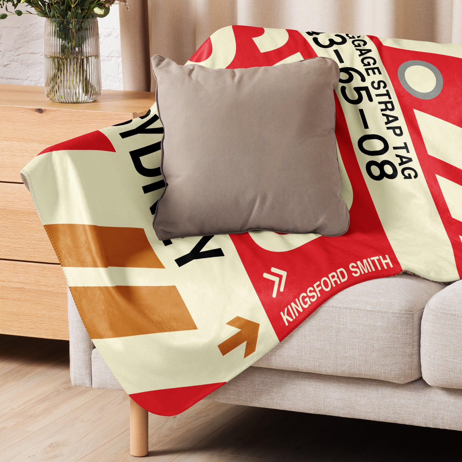 Travel Gift Sherpa Blanket • SYD Sydney • YHM Designs - Image 06