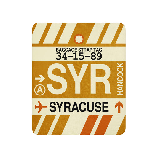 Travel Gift Sherpa Blanket • SYR Syracuse • YHM Designs - Image 01