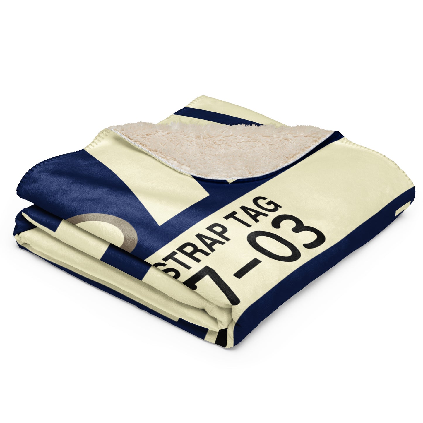 Travel Gift Sherpa Blanket • TLV Tel Aviv • YHM Designs - Image 03