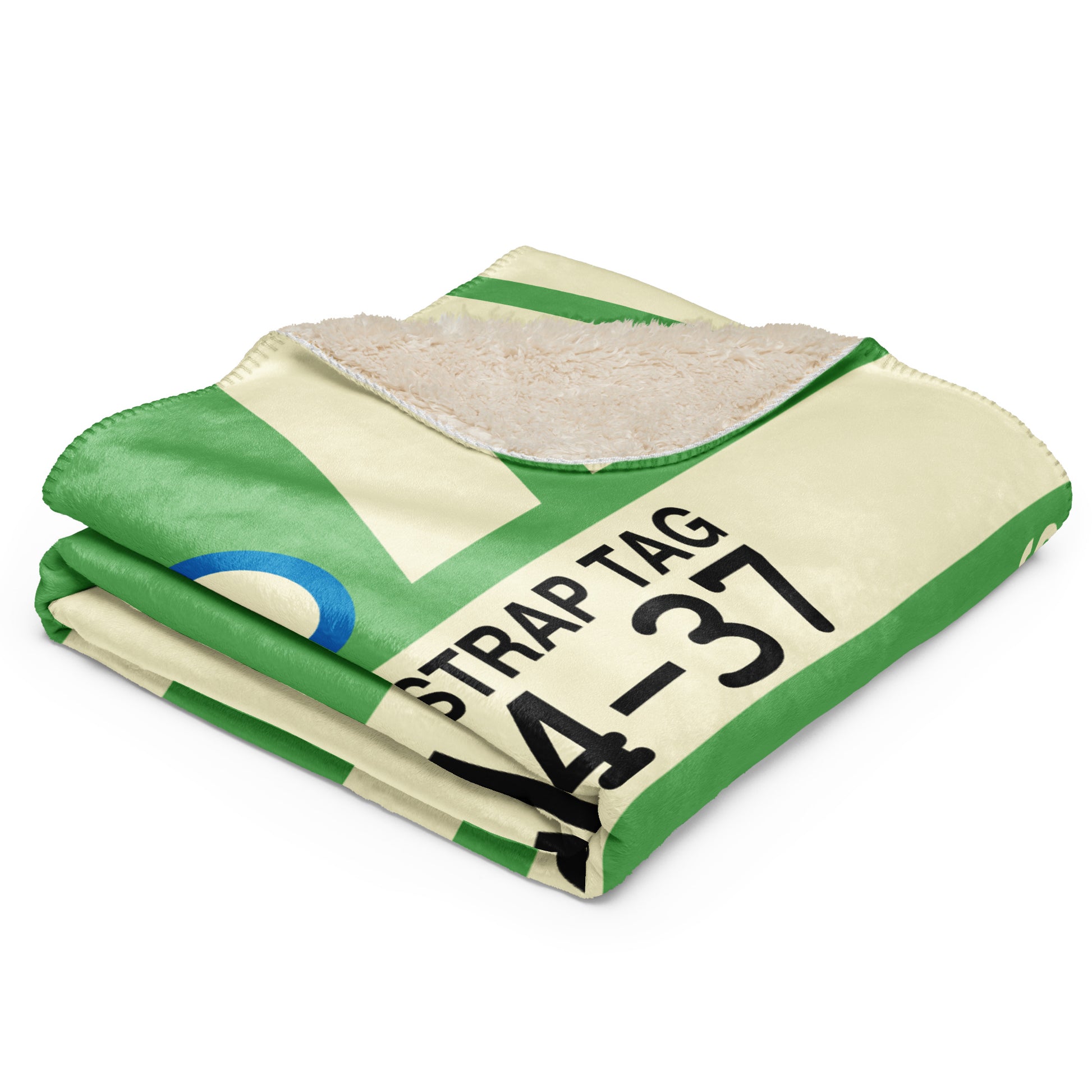 Travel Gift Sherpa Blanket • TPA Tampa • YHM Designs - Image 03