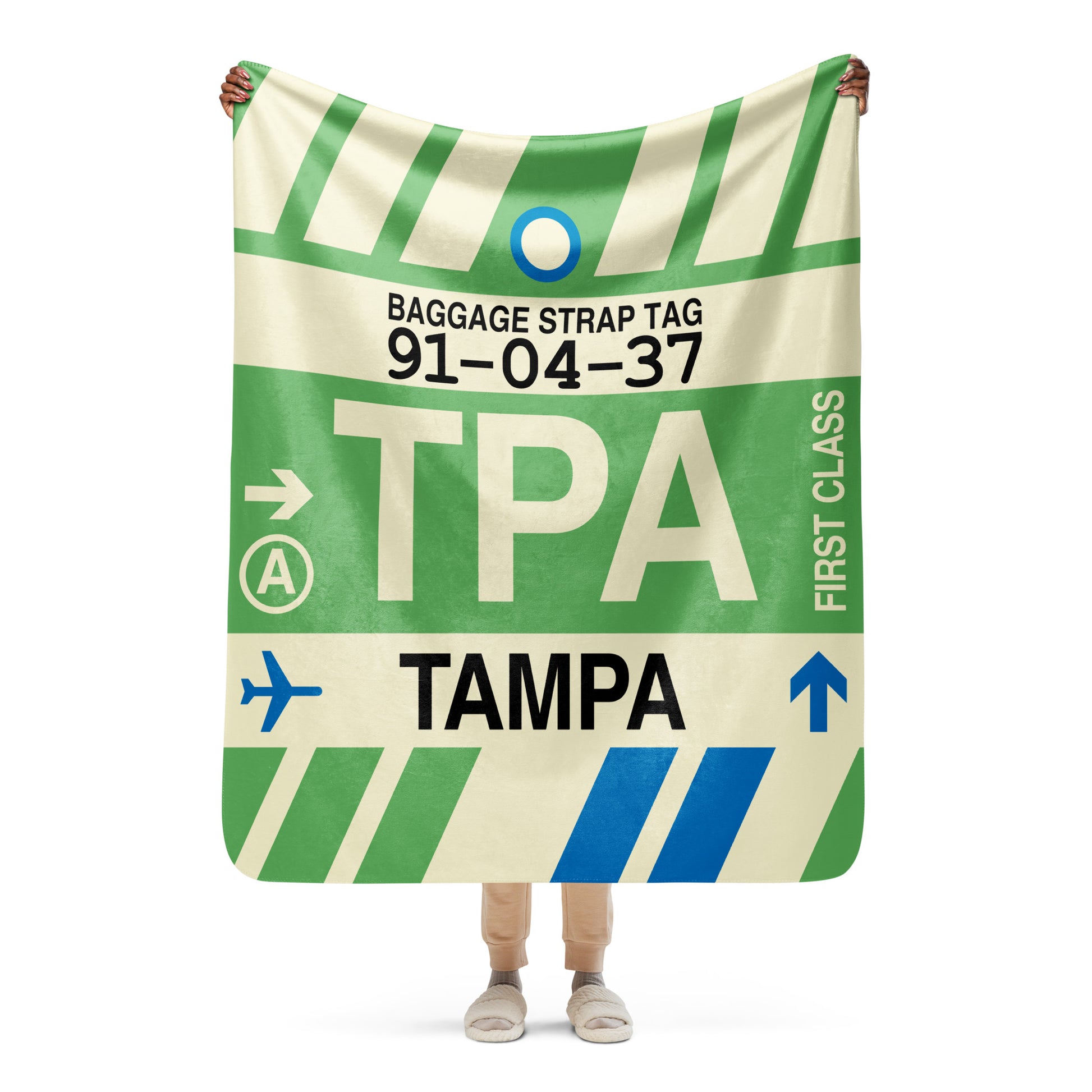 Travel Gift Sherpa Blanket • TPA Tampa • YHM Designs - Image 05