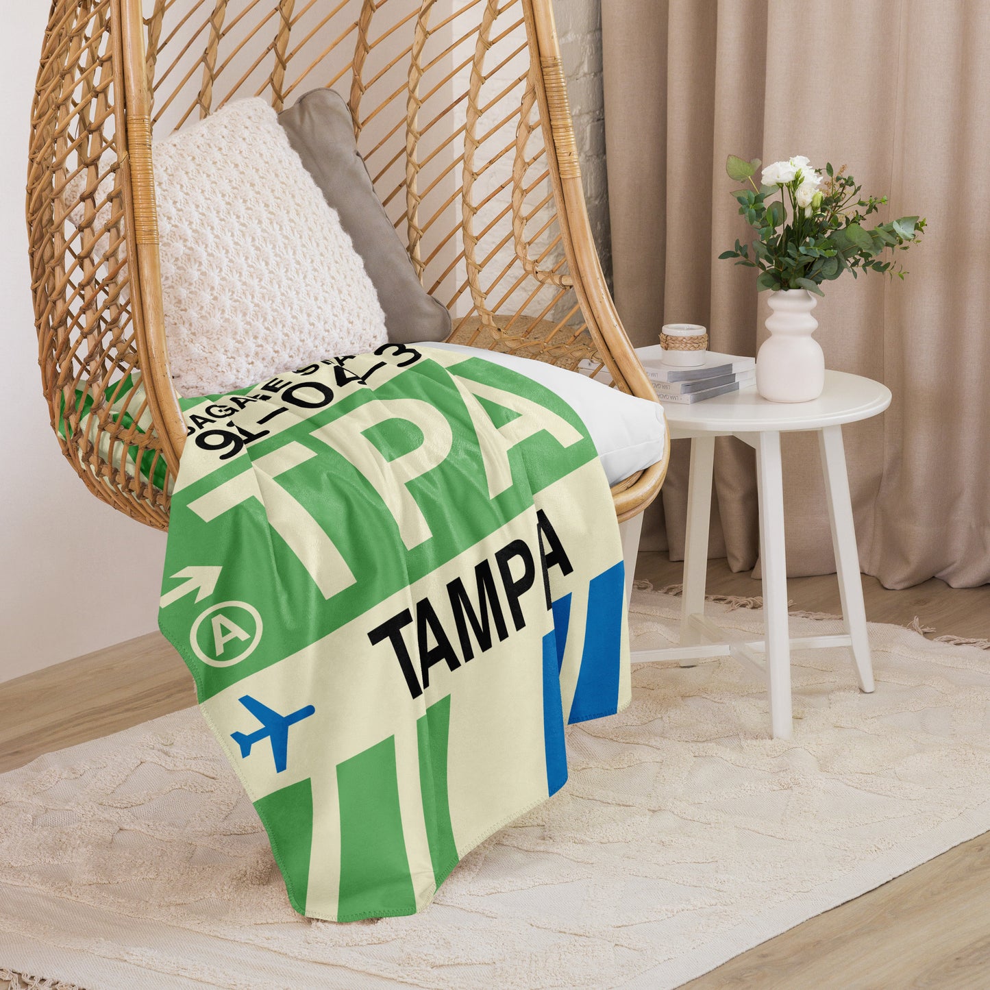 Travel Gift Sherpa Blanket • TPA Tampa • YHM Designs - Image 07