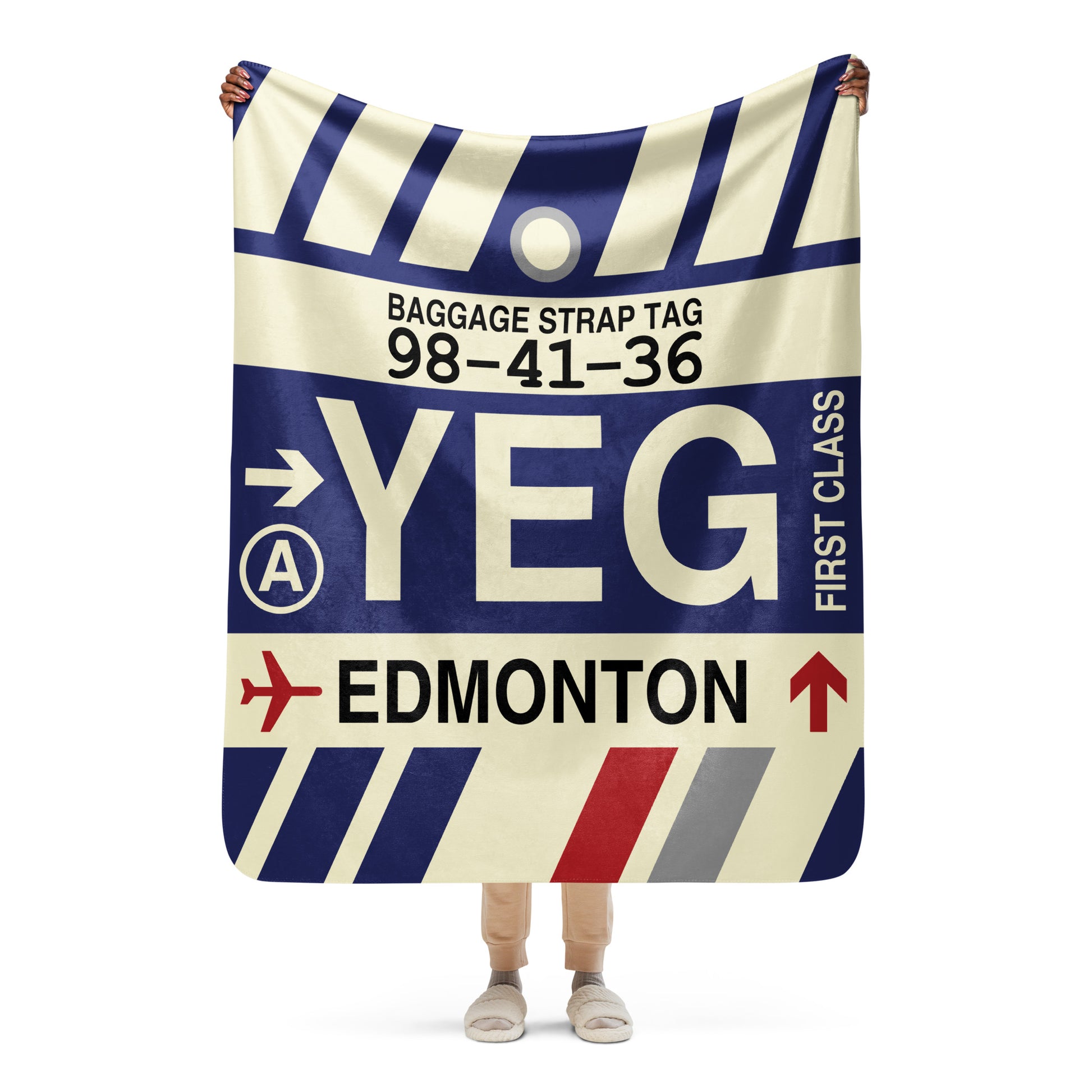 Travel Gift Sherpa Blanket • YEG Edmonton • YHM Designs - Image 05