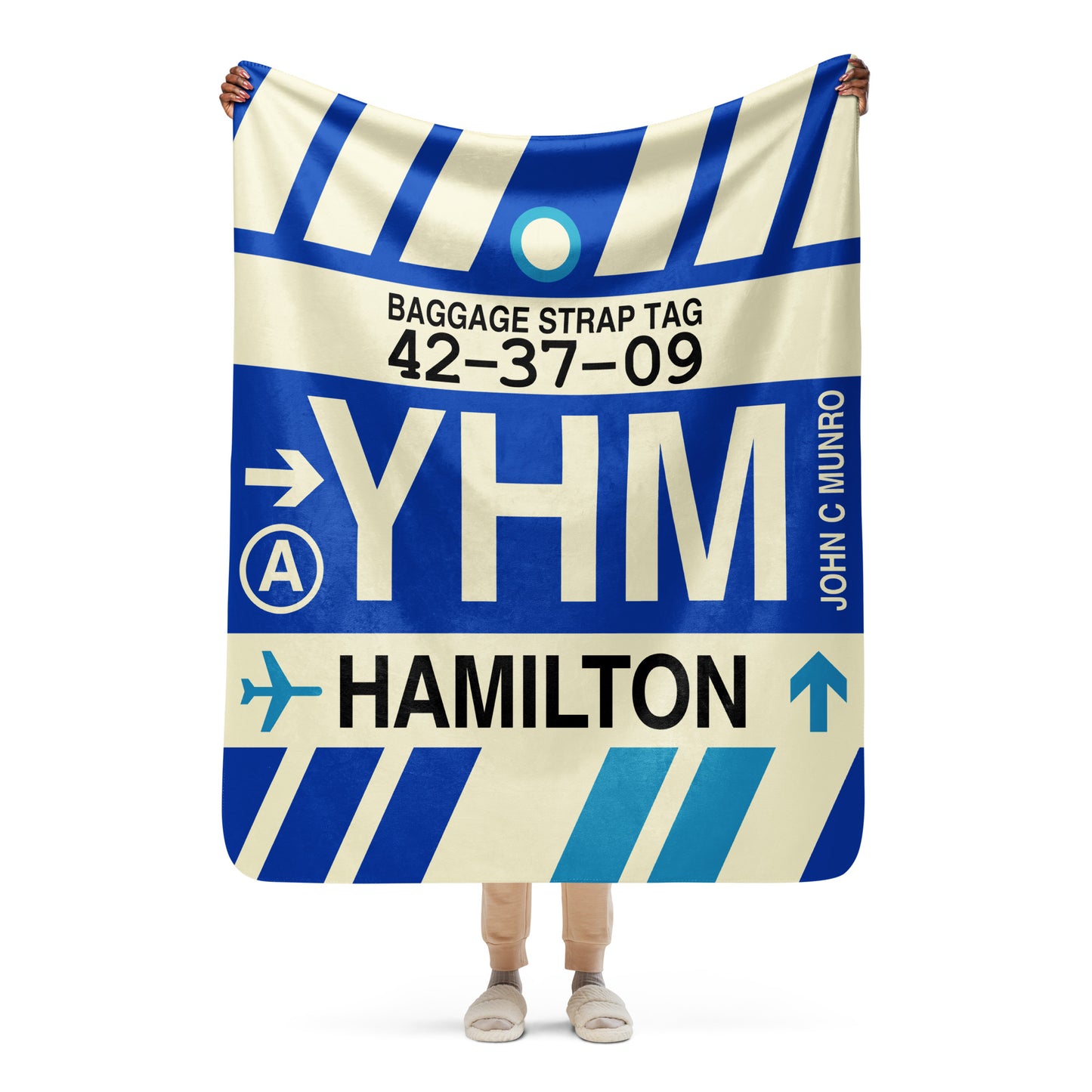 Travel Gift Sherpa Blanket • YHM Hamilton • YHM Designs - Image 05