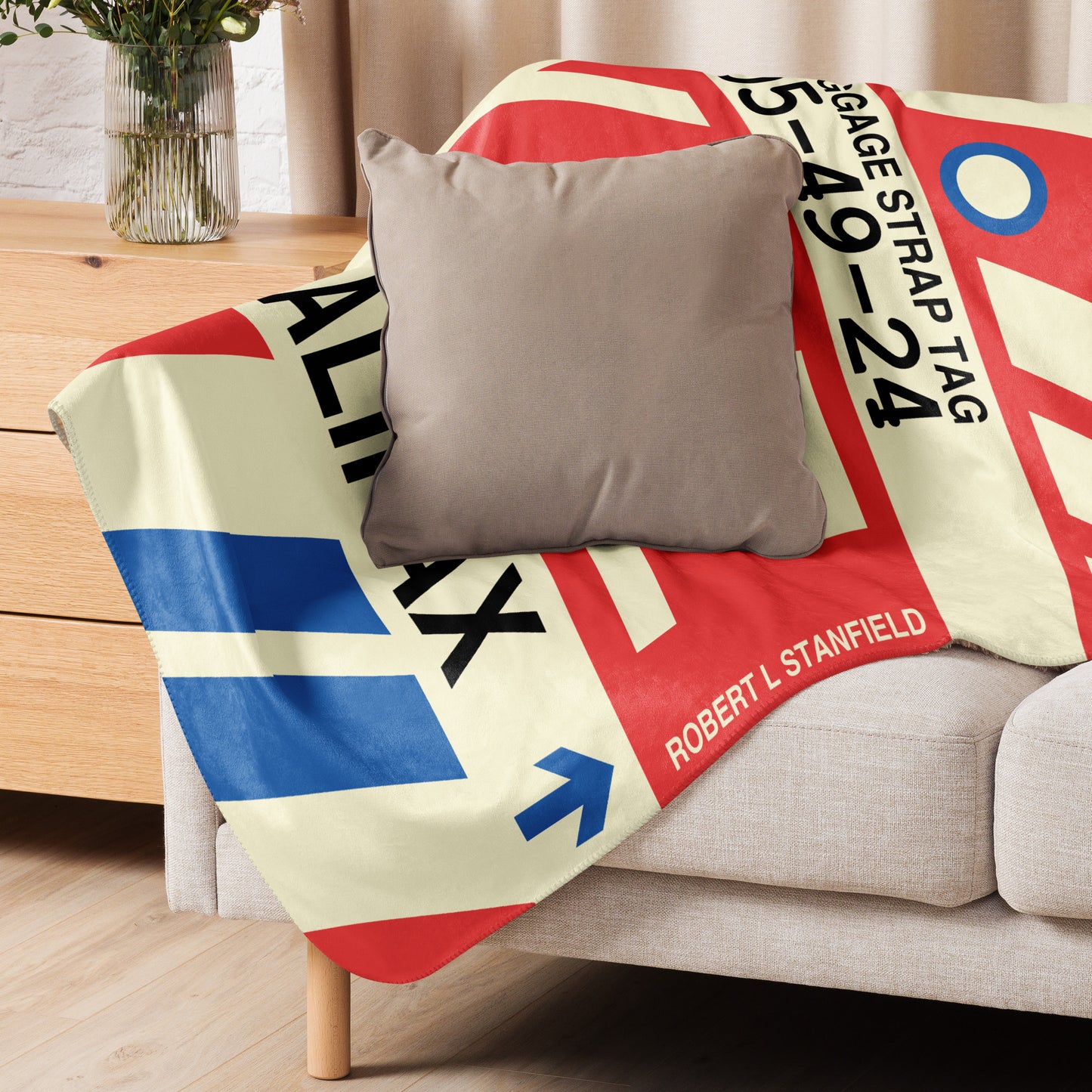 Travel Gift Sherpa Blanket • YHZ Halifax • YHM Designs - Image 06