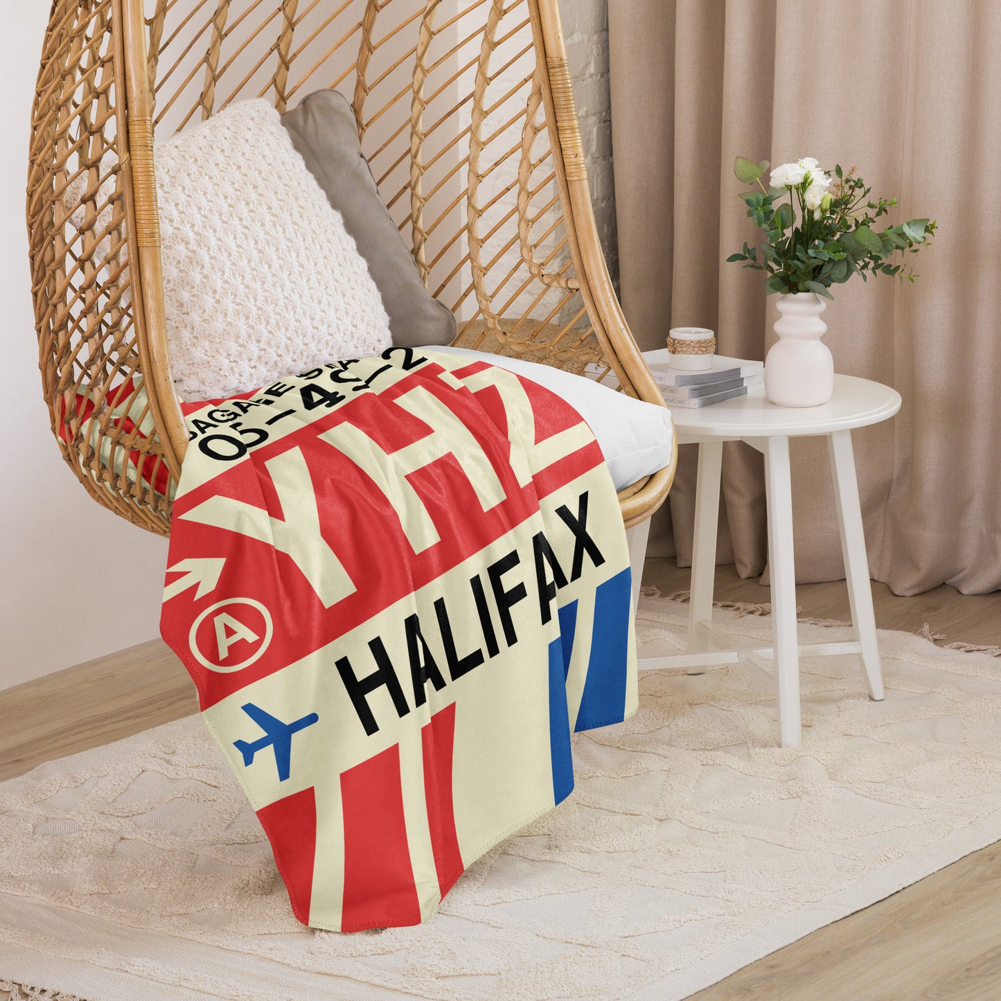 Travel Gift Sherpa Blanket • YHZ Halifax • YHM Designs - Image 07
