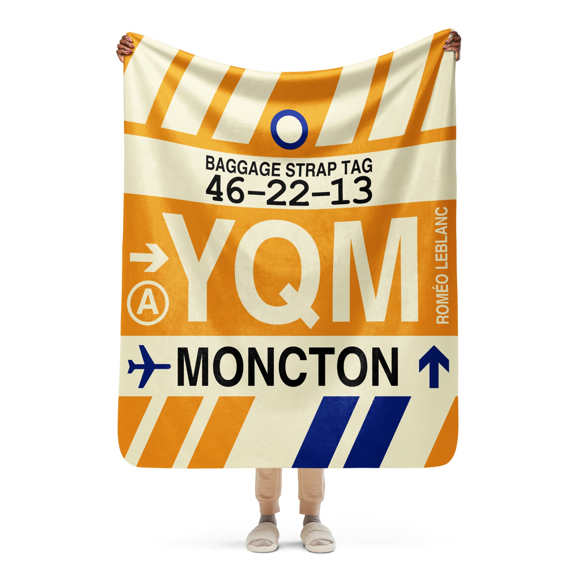 Travel Gift Sherpa Blanket • YQM Moncton • YHM Designs - Image 05