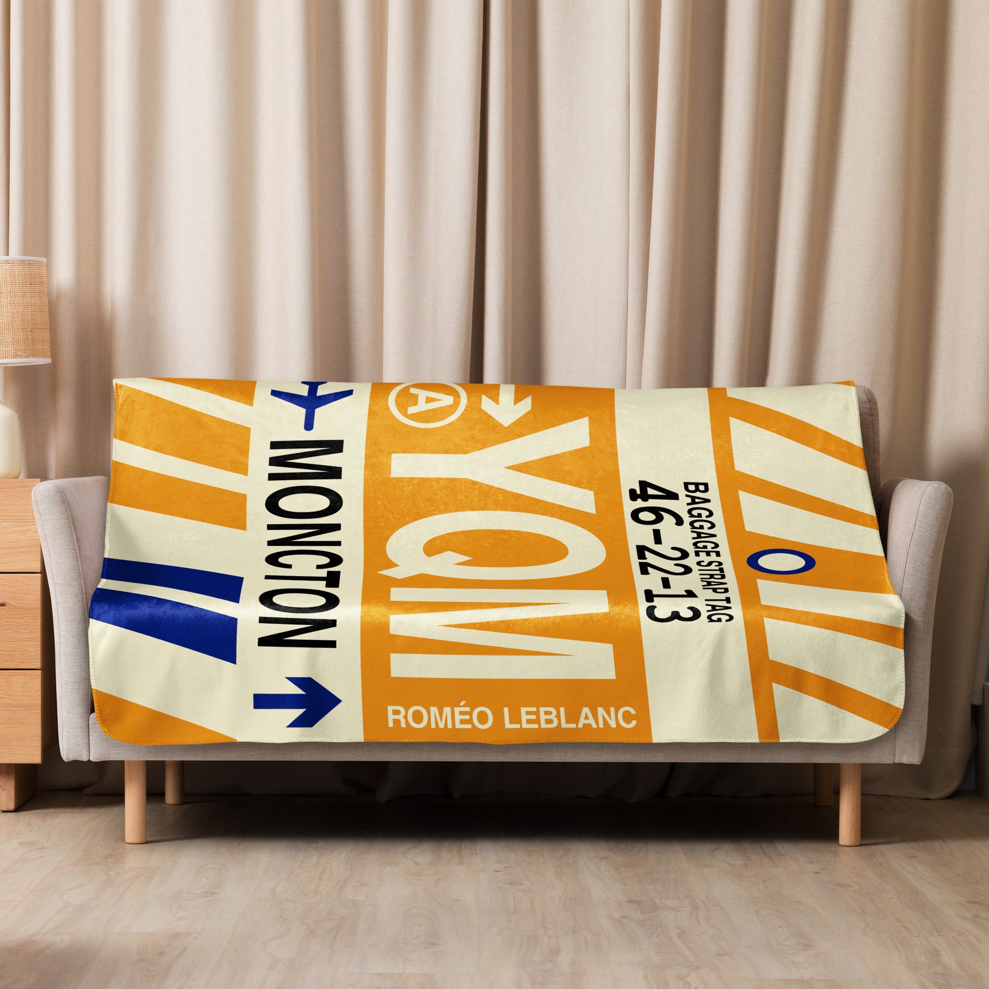 Travel Gift Sherpa Blanket • YQM Moncton • YHM Designs - Image 08