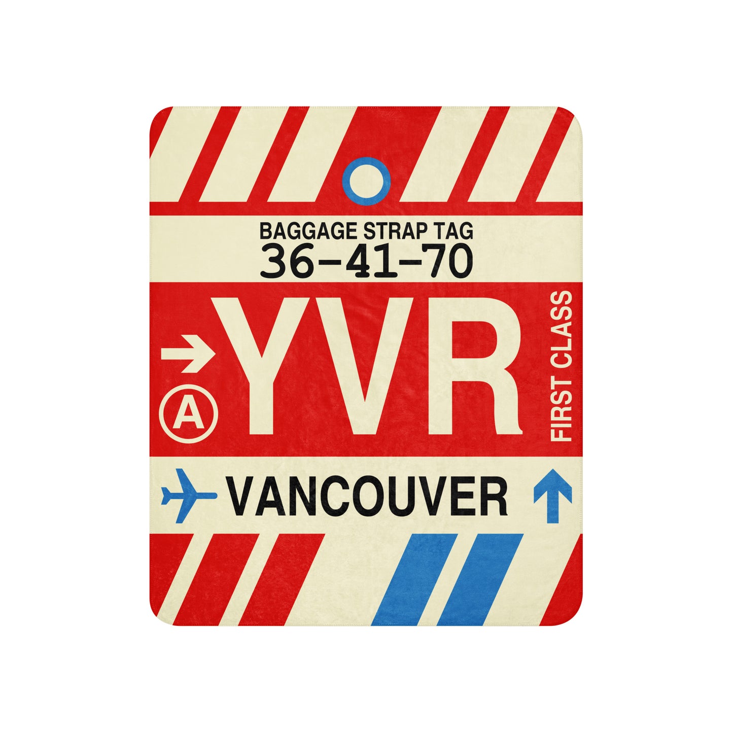 Travel Gift Sherpa Blanket • YVR Vancouver • YHM Designs - Image 01