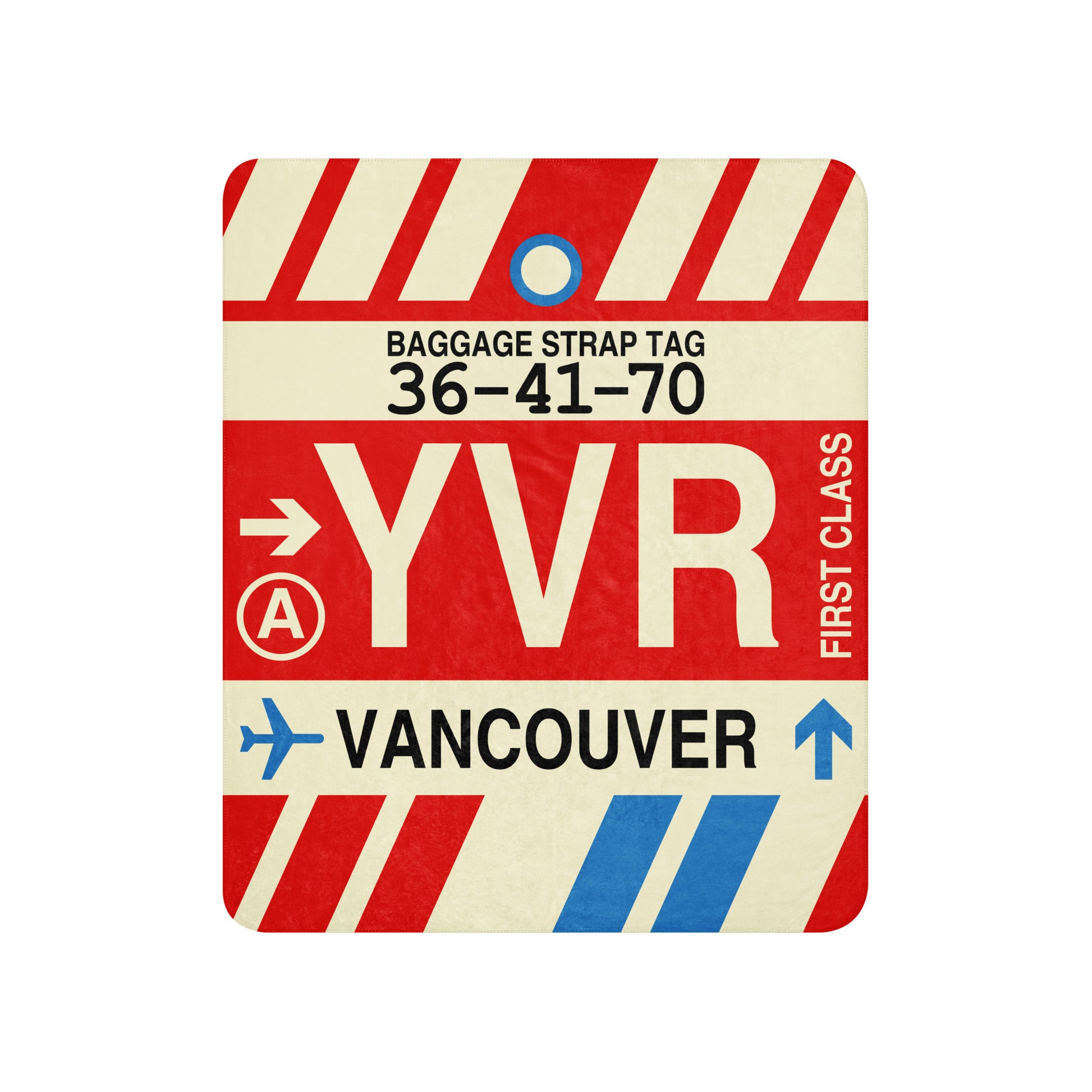Travel Gift Sherpa Blanket • YVR Vancouver • YHM Designs - Image 01