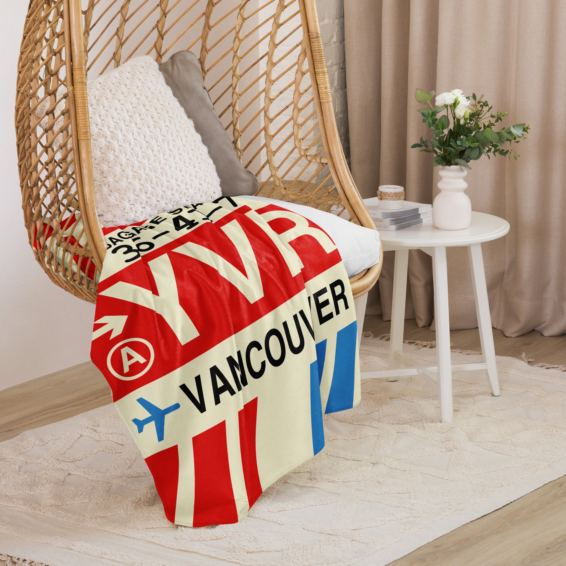 Travel Gift Sherpa Blanket • YVR Vancouver • YHM Designs - Image 07