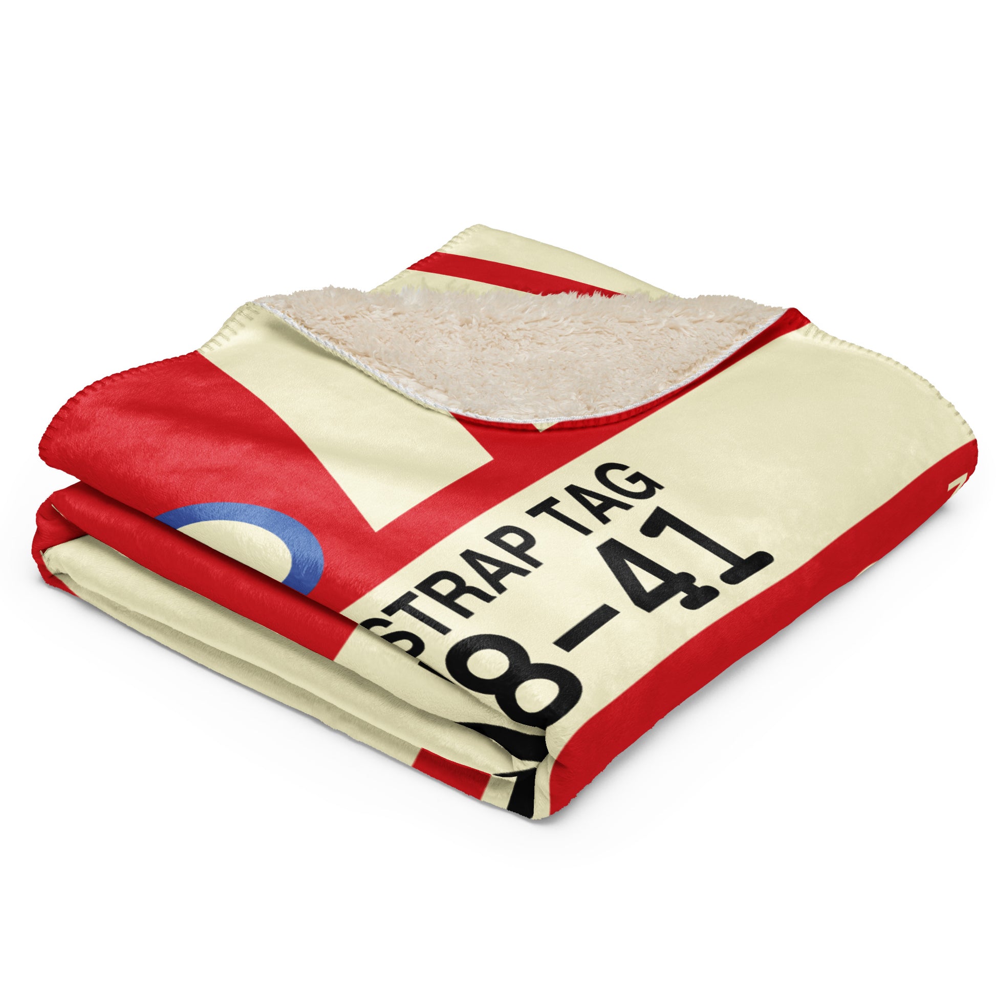 Travel Gift Sherpa Blanket • YWG Winnipeg • YHM Designs - Image 03
