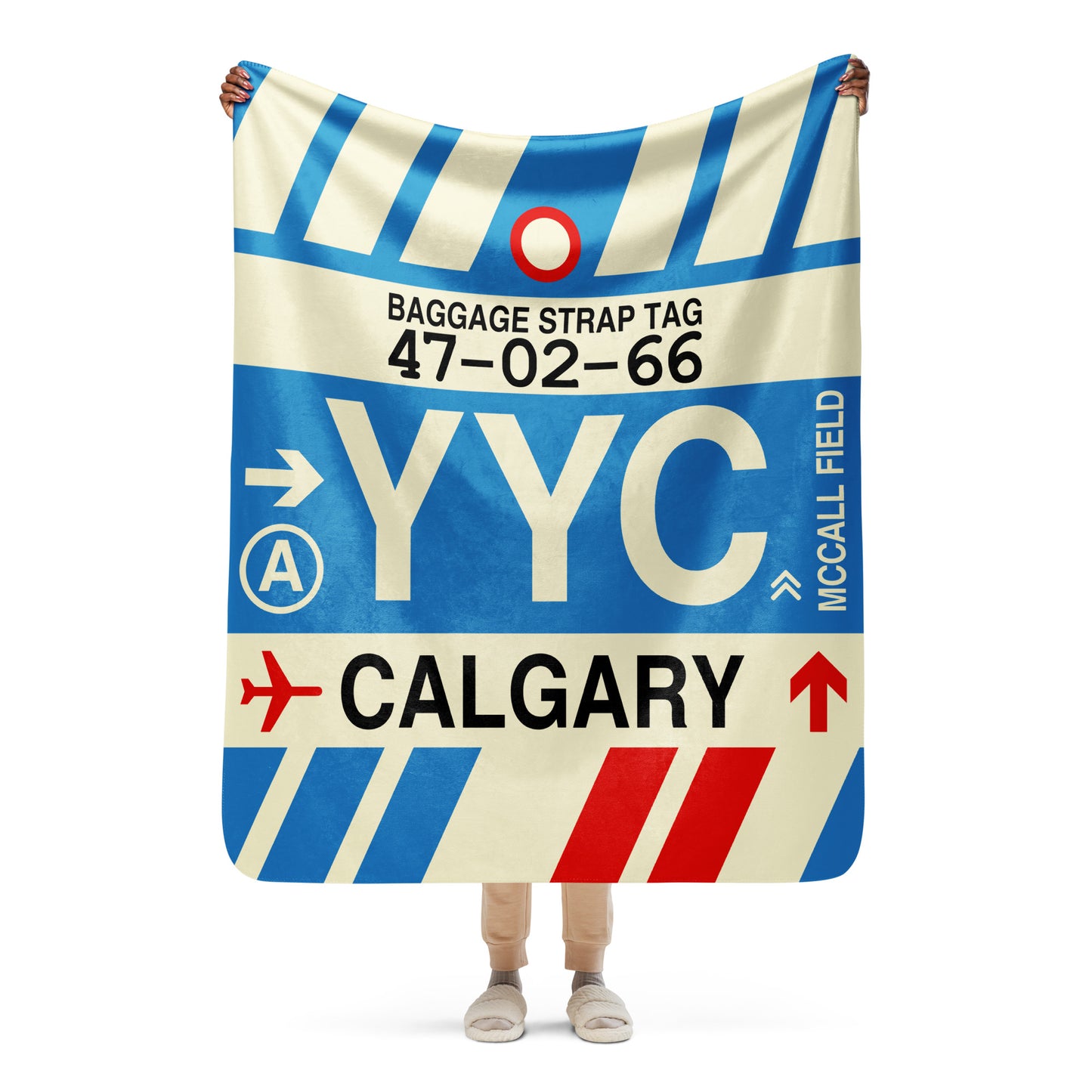 Travel Gift Sherpa Blanket • YYC Calgary • YHM Designs - Image 05