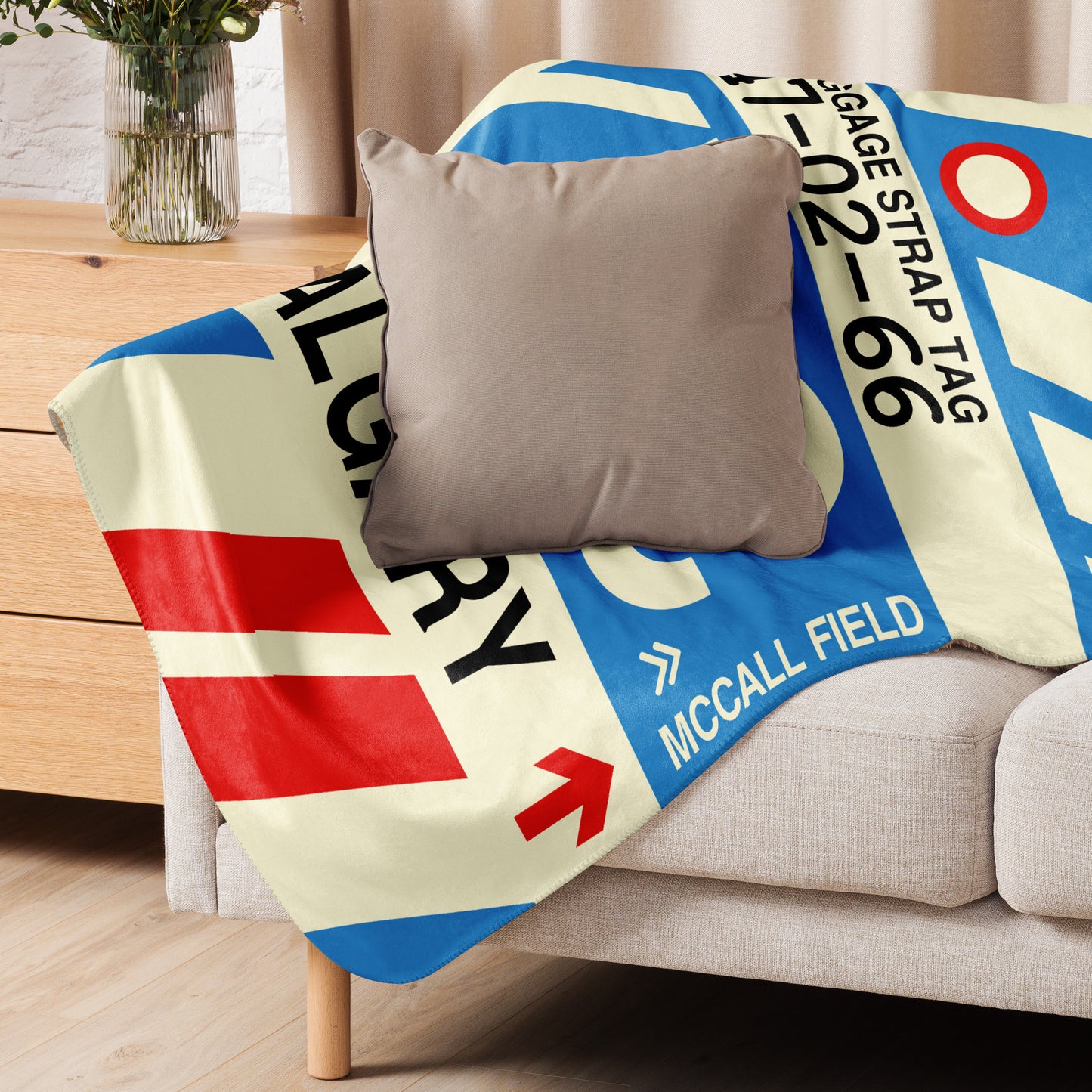 Travel Gift Sherpa Blanket • YYC Calgary • YHM Designs - Image 06