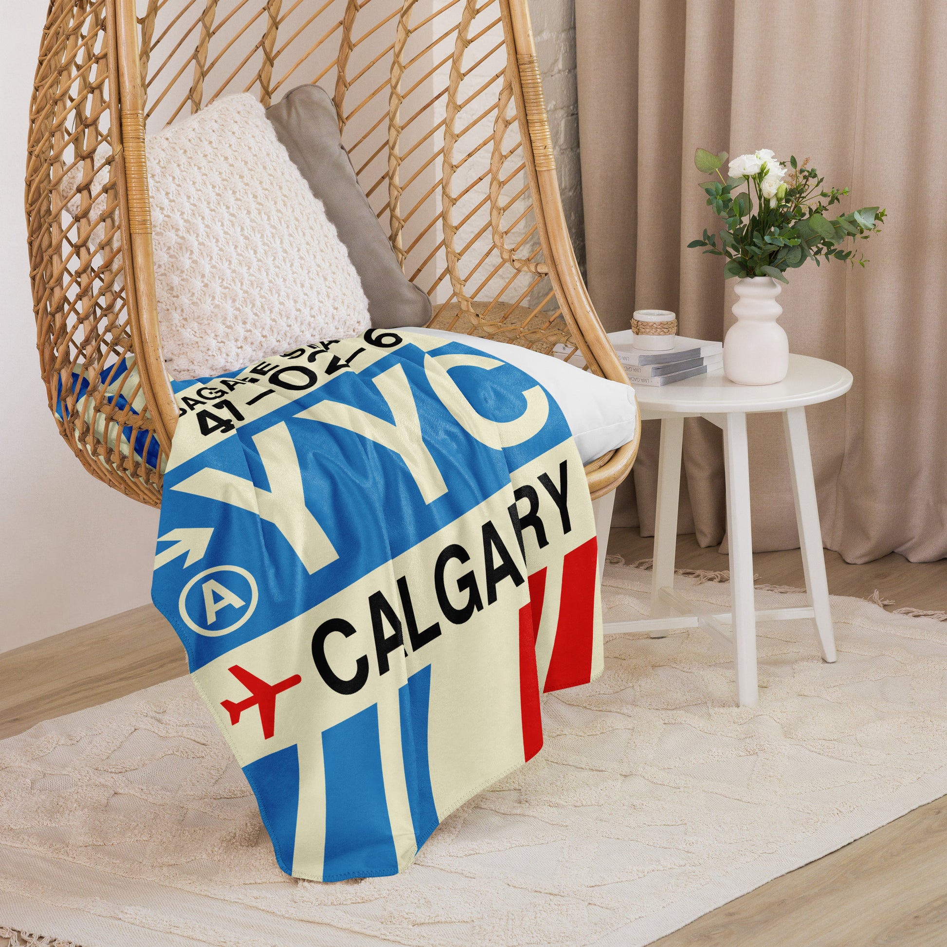 Travel Gift Sherpa Blanket • YYC Calgary • YHM Designs - Image 07