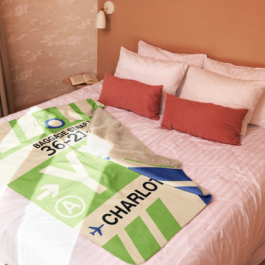 Travel Gift Sherpa Blanket • YYG Charlottetown • YHM Designs - Image 02