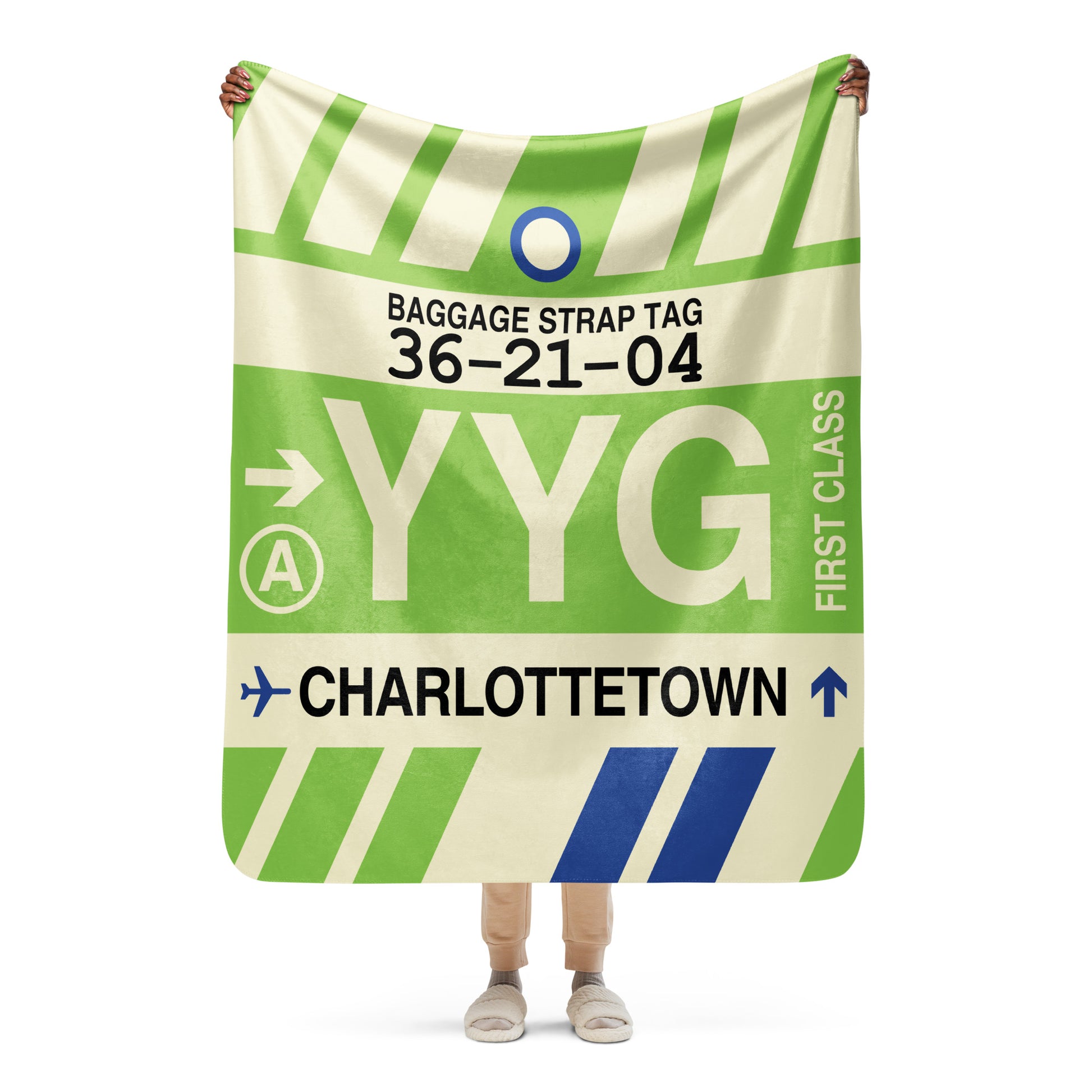 Travel Gift Sherpa Blanket • YYG Charlottetown • YHM Designs - Image 05