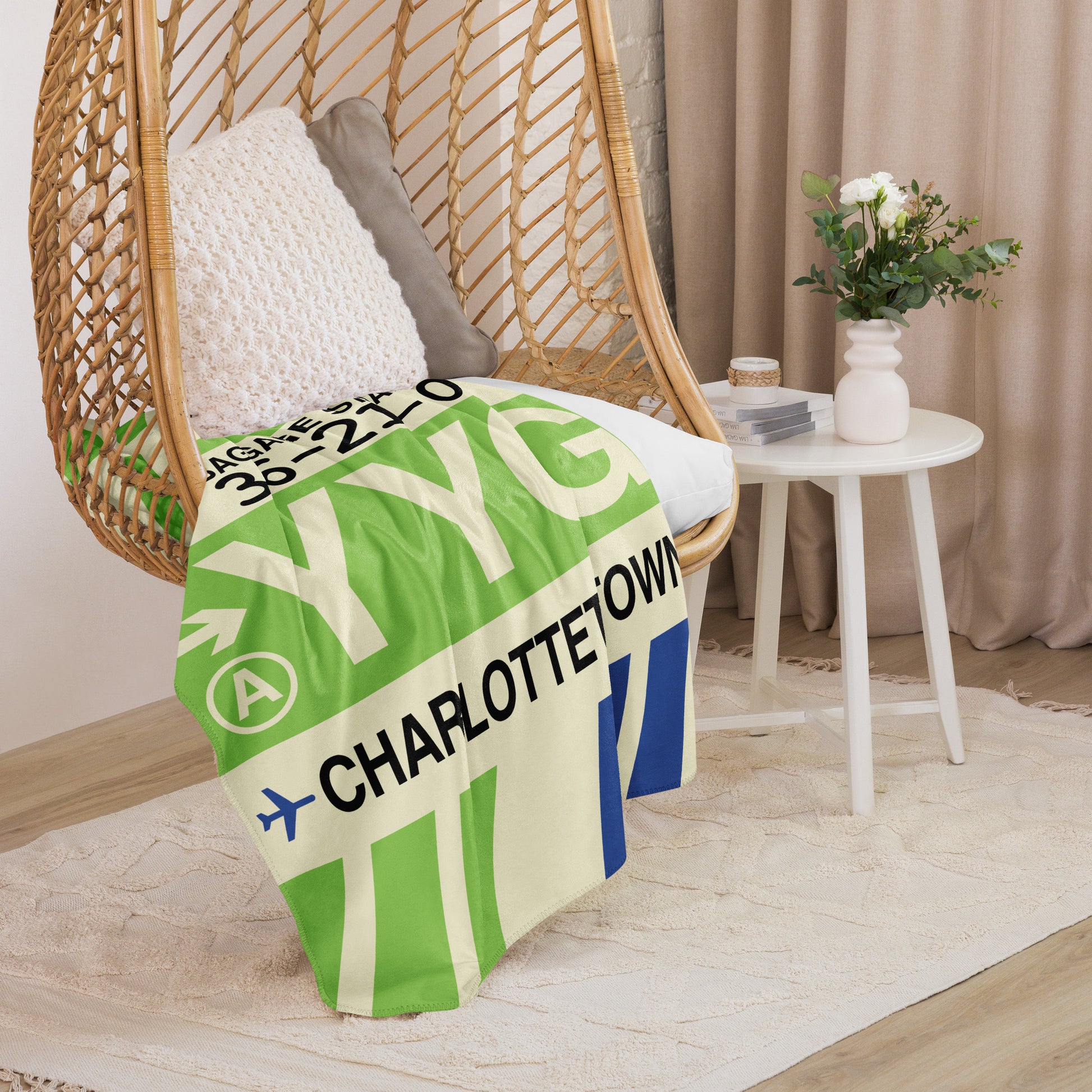 Travel Gift Sherpa Blanket • YYG Charlottetown • YHM Designs - Image 07