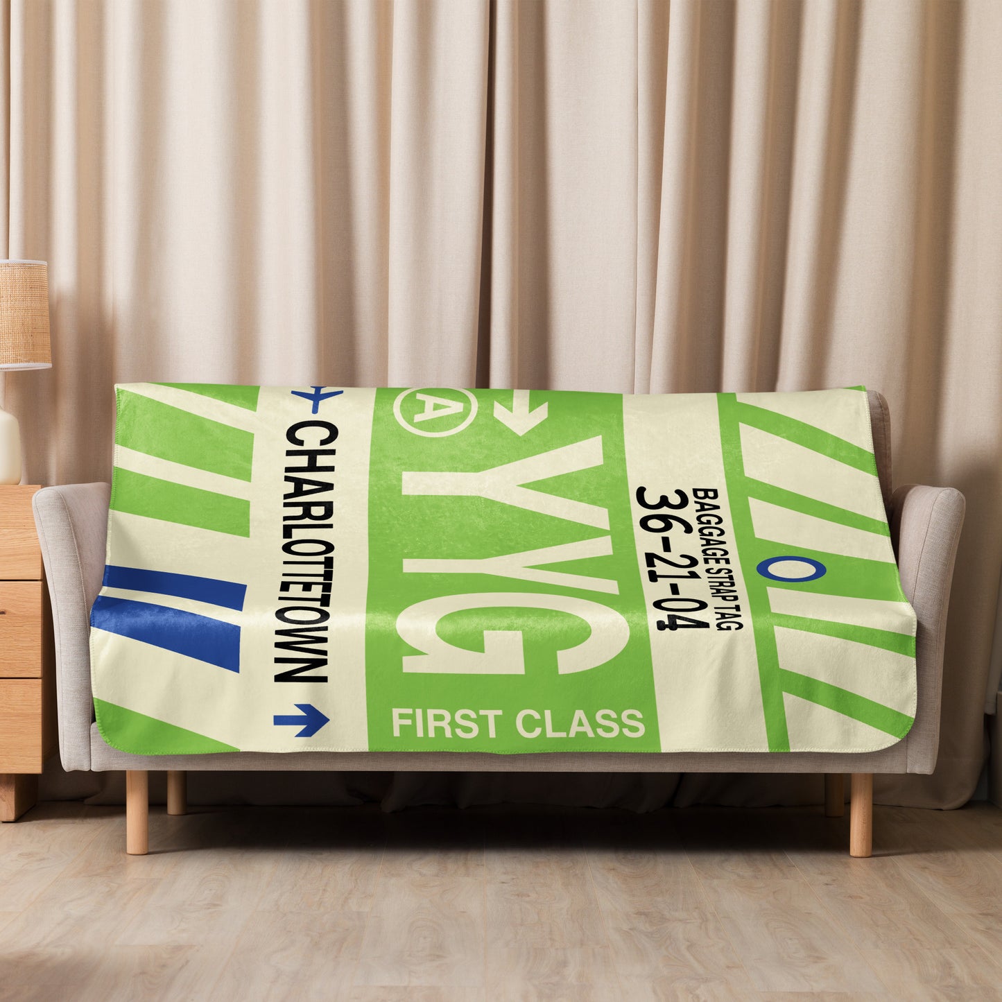 Travel Gift Sherpa Blanket • YYG Charlottetown • YHM Designs - Image 08