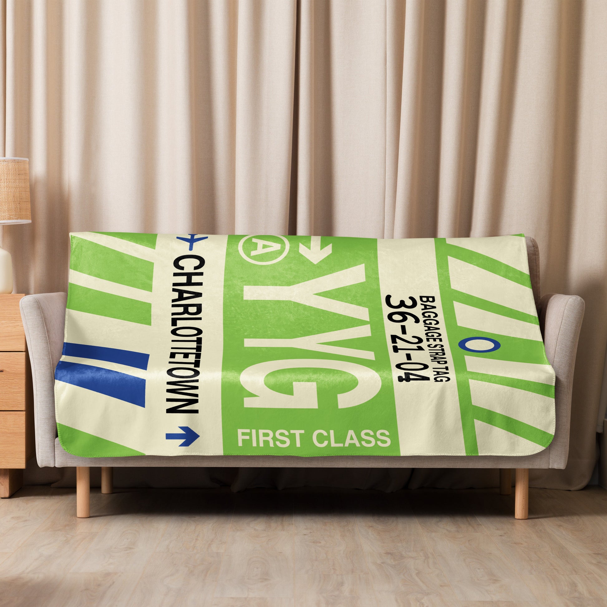 Travel Gift Sherpa Blanket • YYG Charlottetown • YHM Designs - Image 08