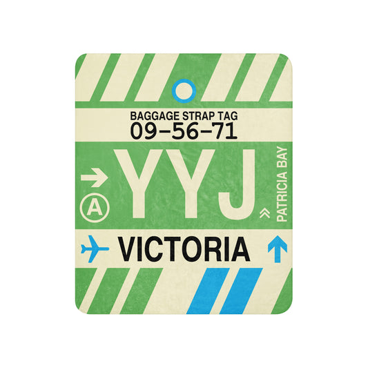 Travel Gift Sherpa Blanket • YYJ Victoria • YHM Designs - Image 01