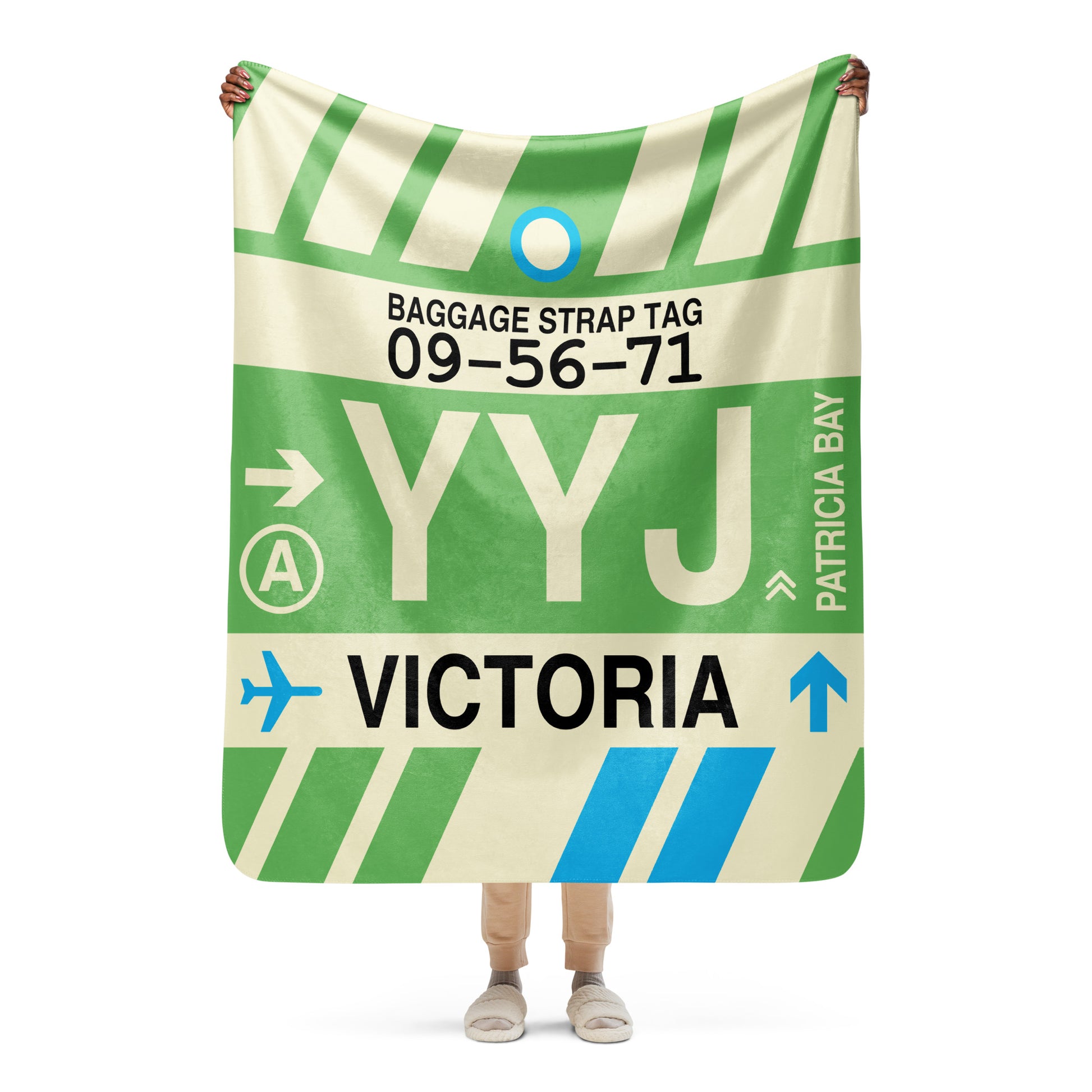 Travel Gift Sherpa Blanket • YYJ Victoria • YHM Designs - Image 05